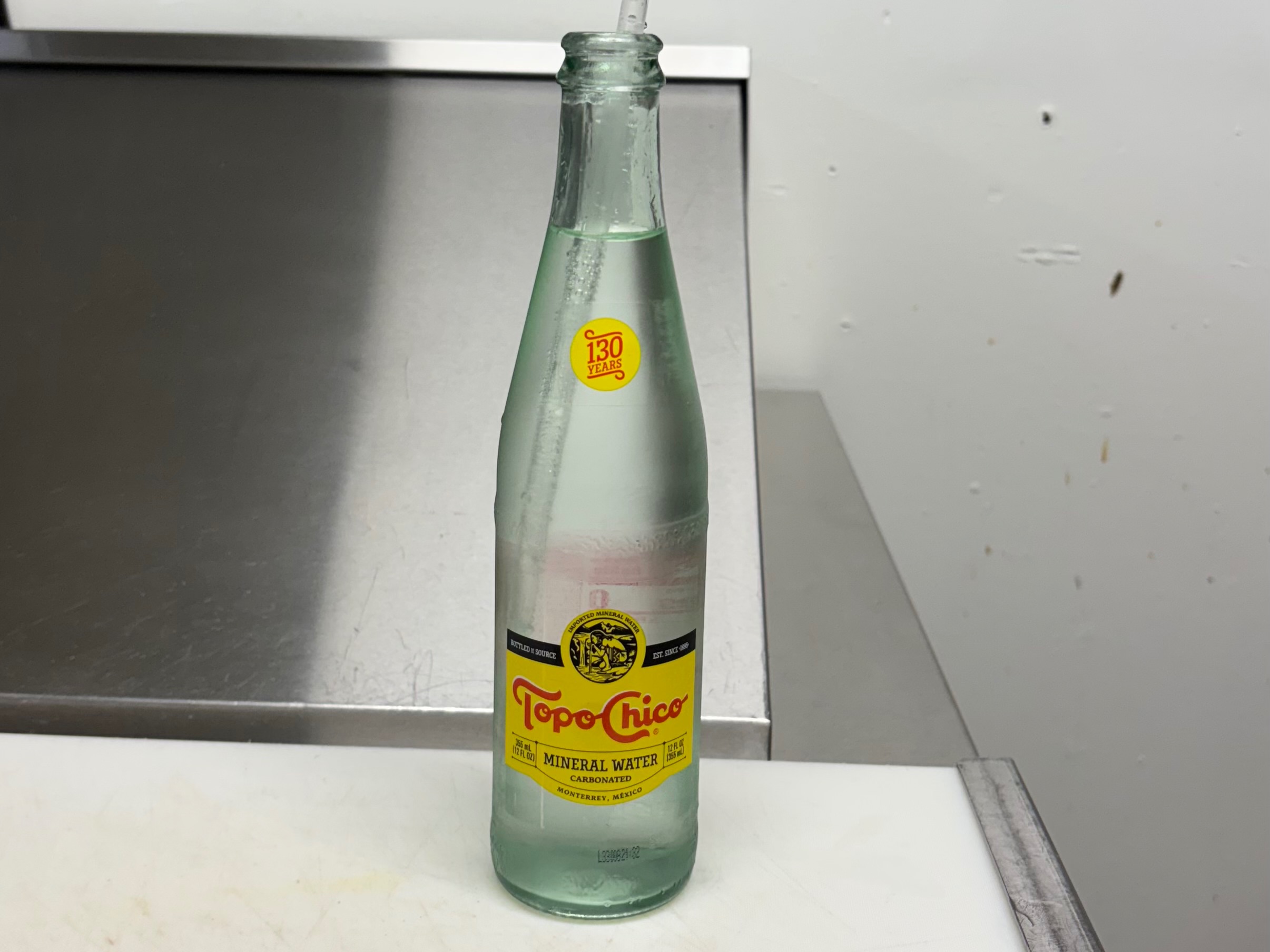 Topo Chico Mineral Water.