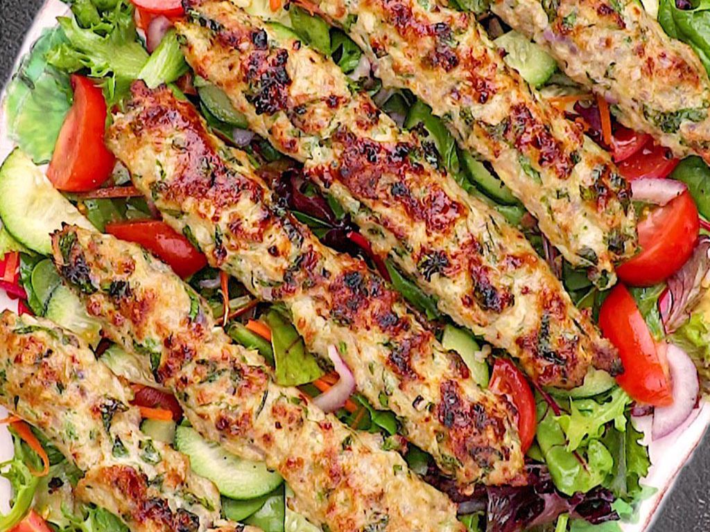 Chicken Seekh Kabab.