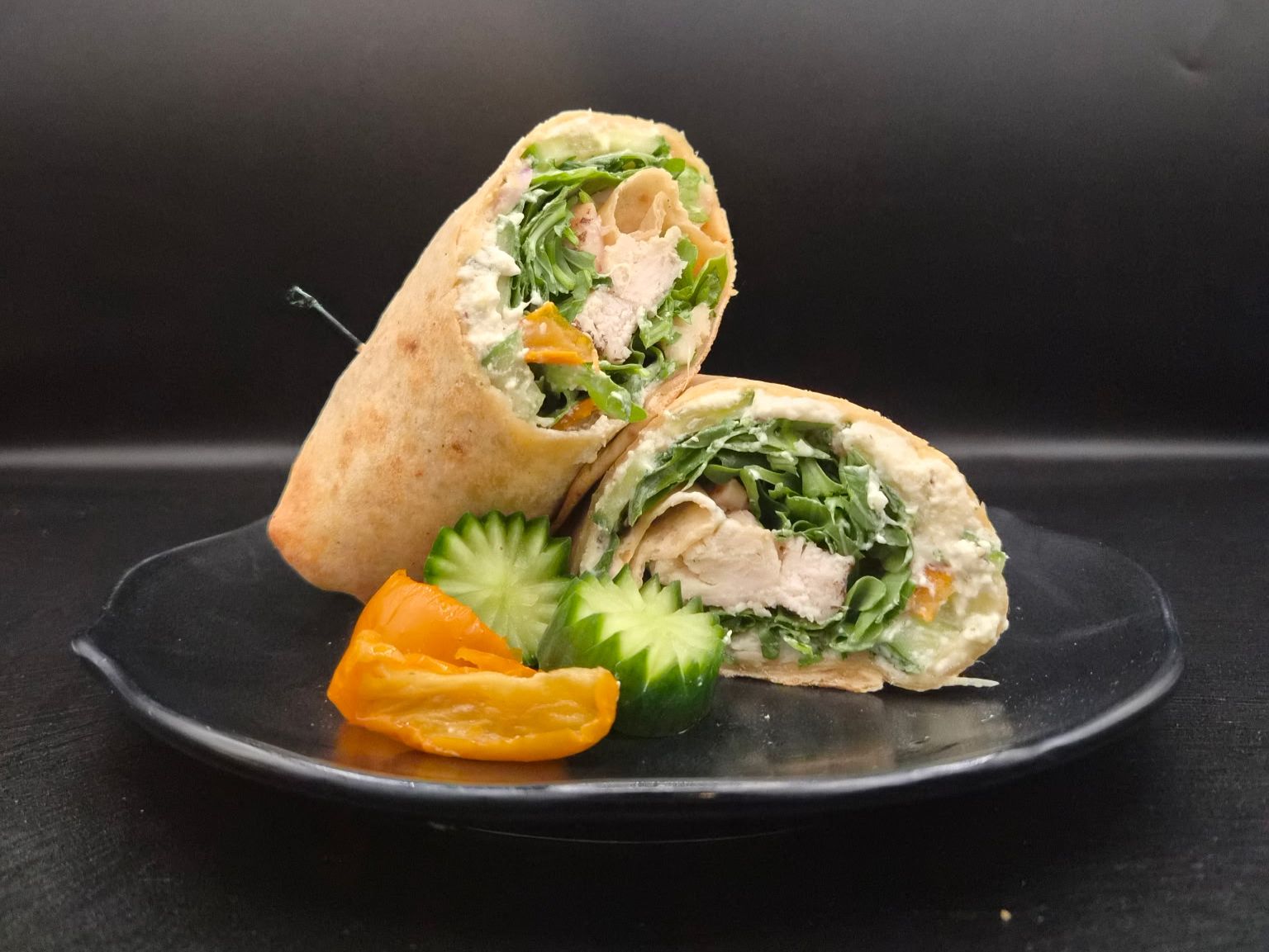 Grilled Chicken Feta Wrap.