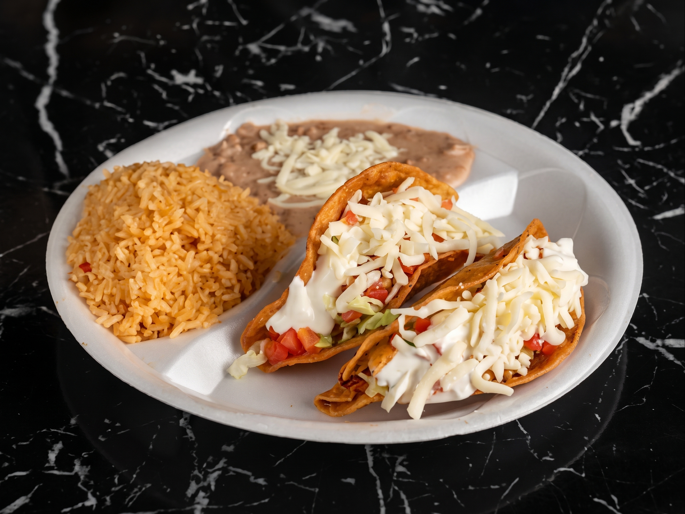 Crunchy Tacos Combo.