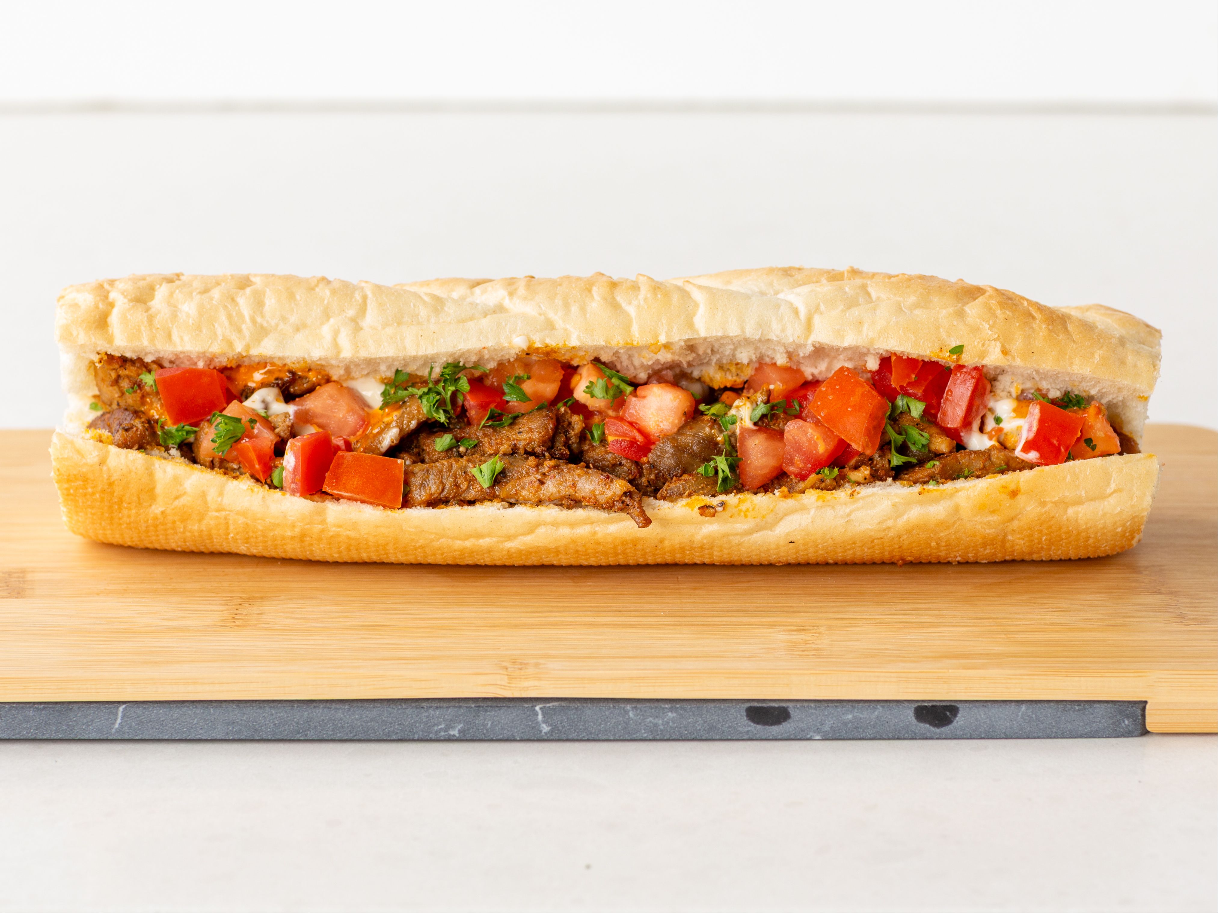 Pork Shawarma Baguette.