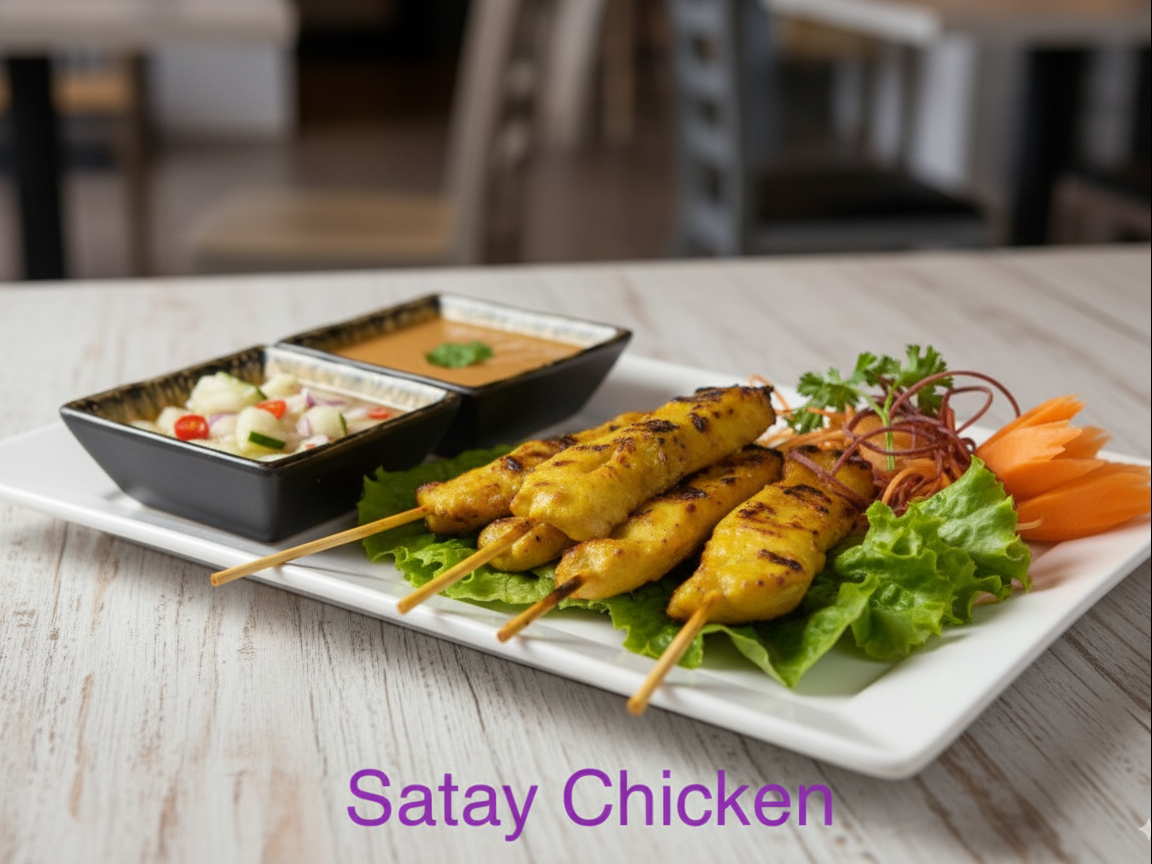 Satay Chicken.