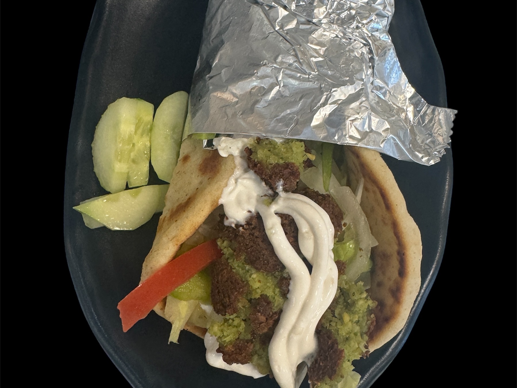 Falafel Gyro Wrap.