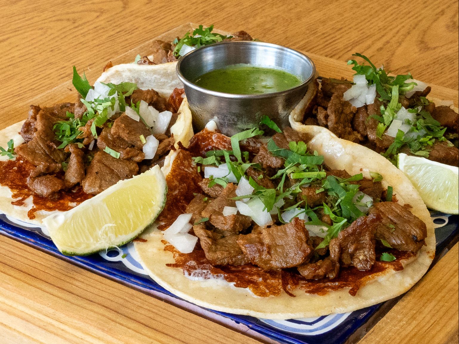 Carne Asada  Tacos al Queso