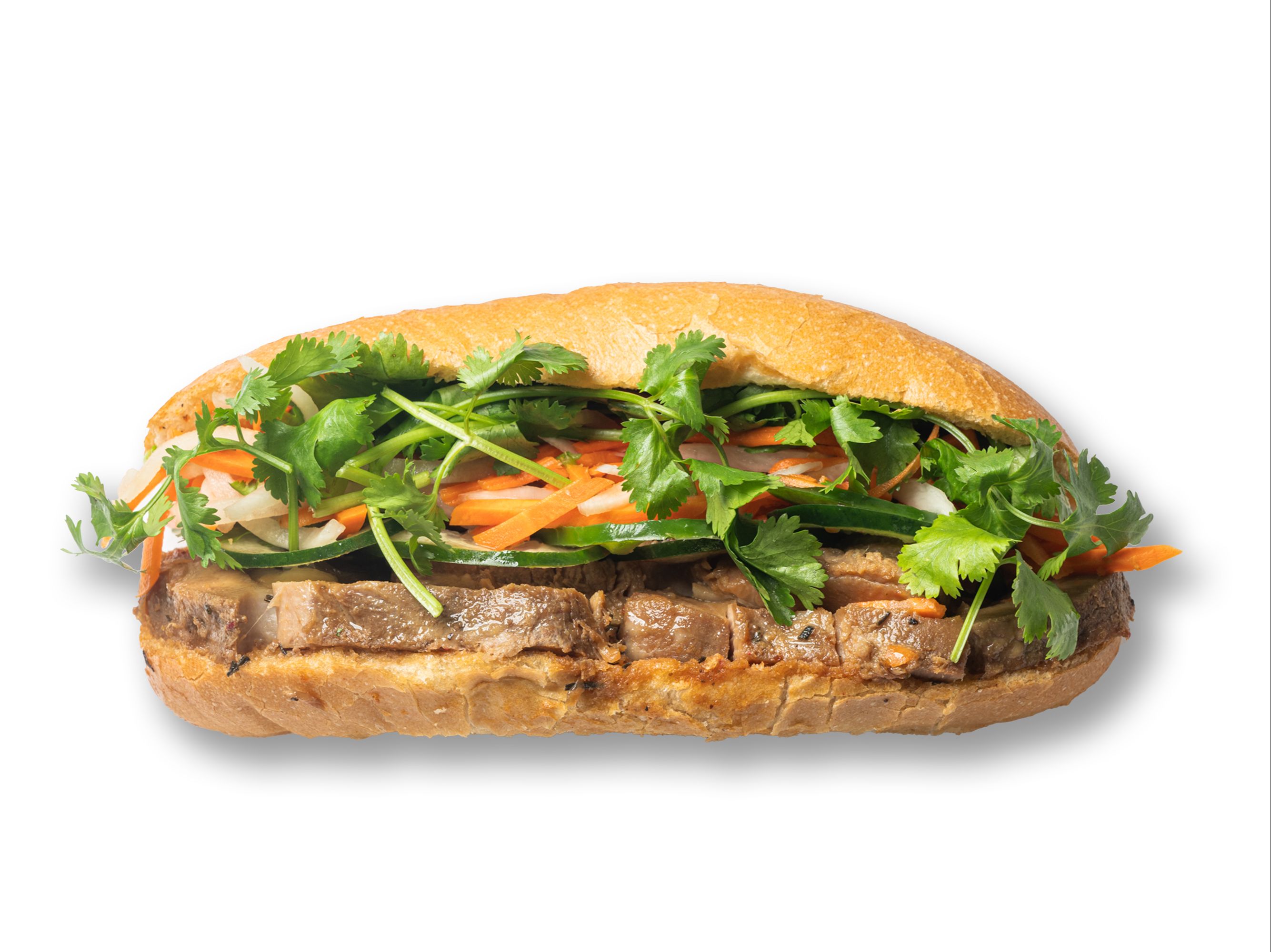 Braised Pork Belly Banh Mi.
