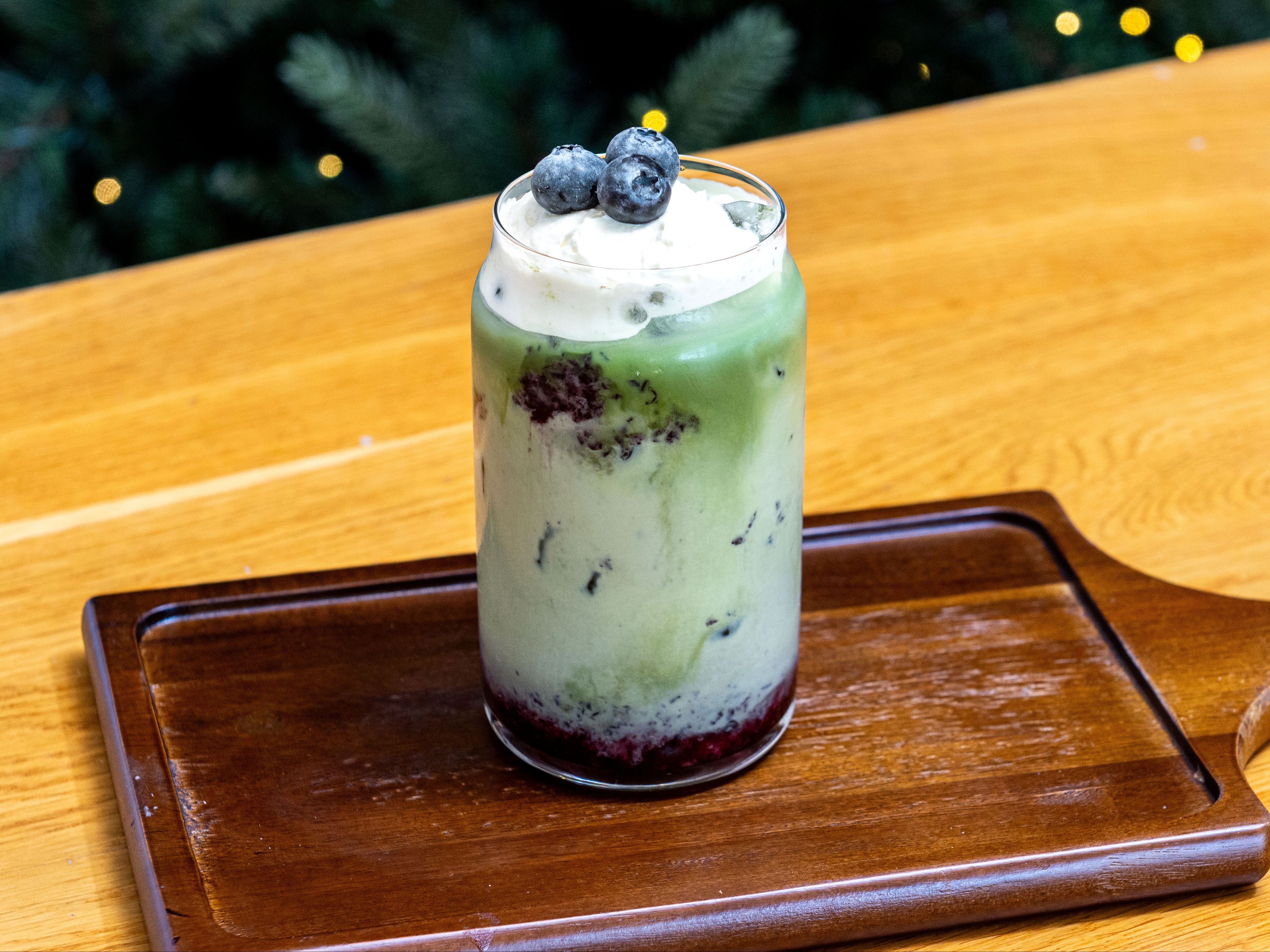 BLUBERRY MATCHA.