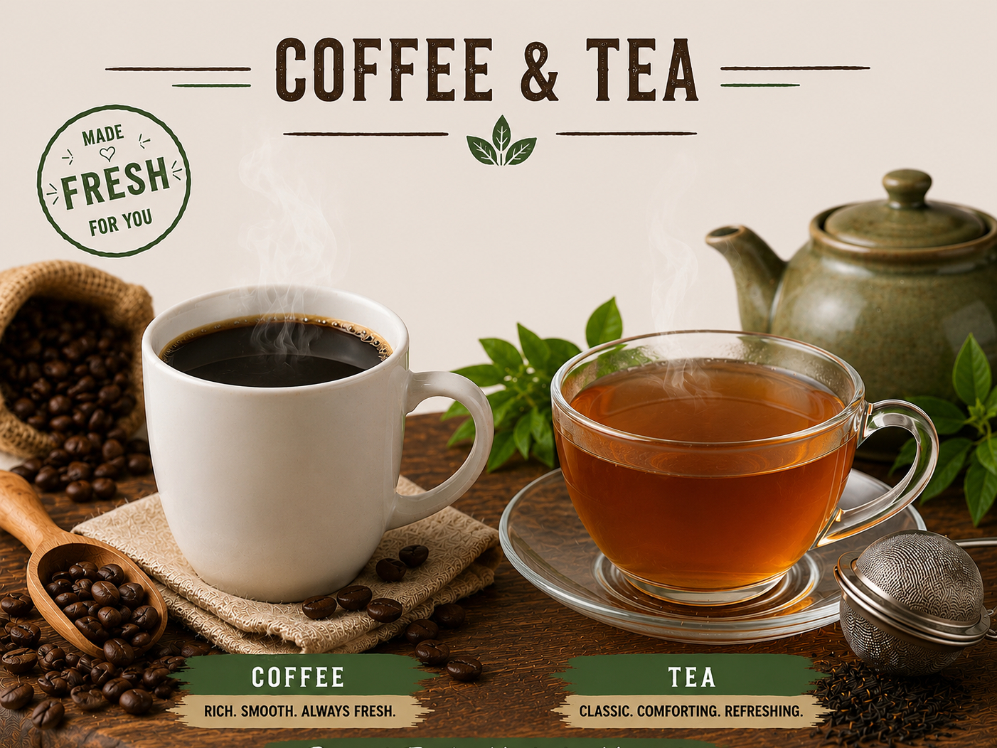 Coffee Tea.