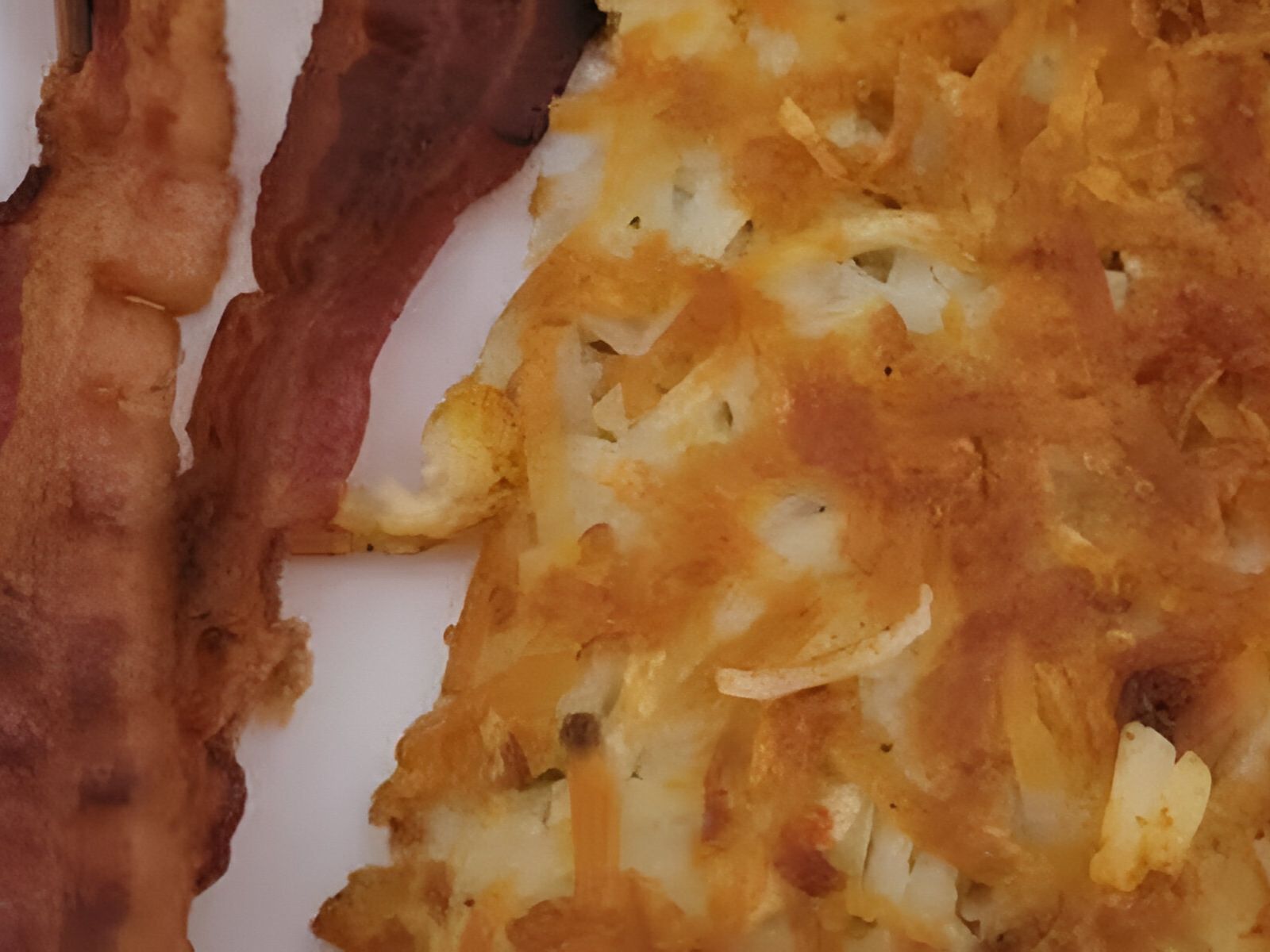 Turkey Bacon And Hash Browns.