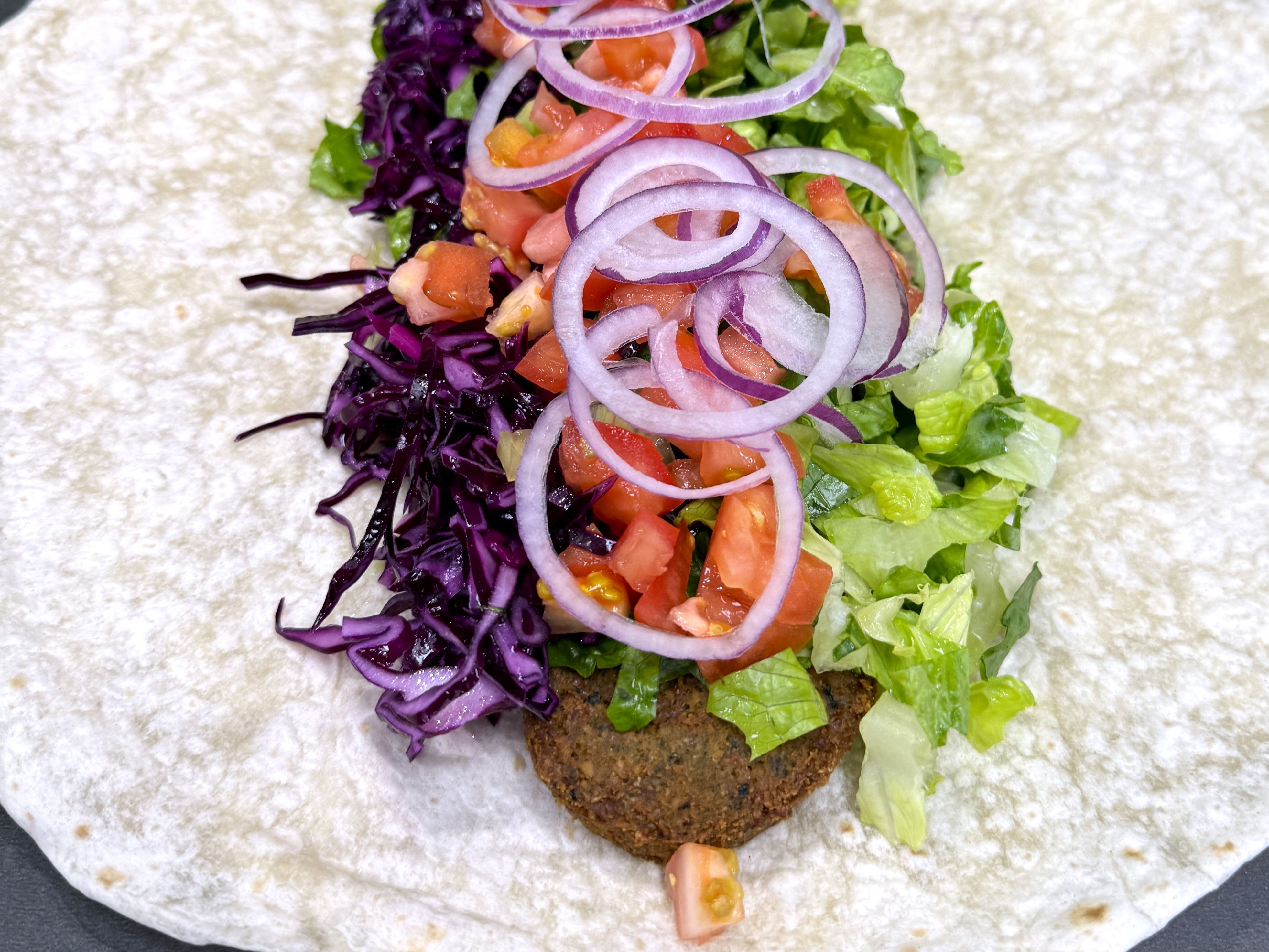 Falafel Durum Kebab.