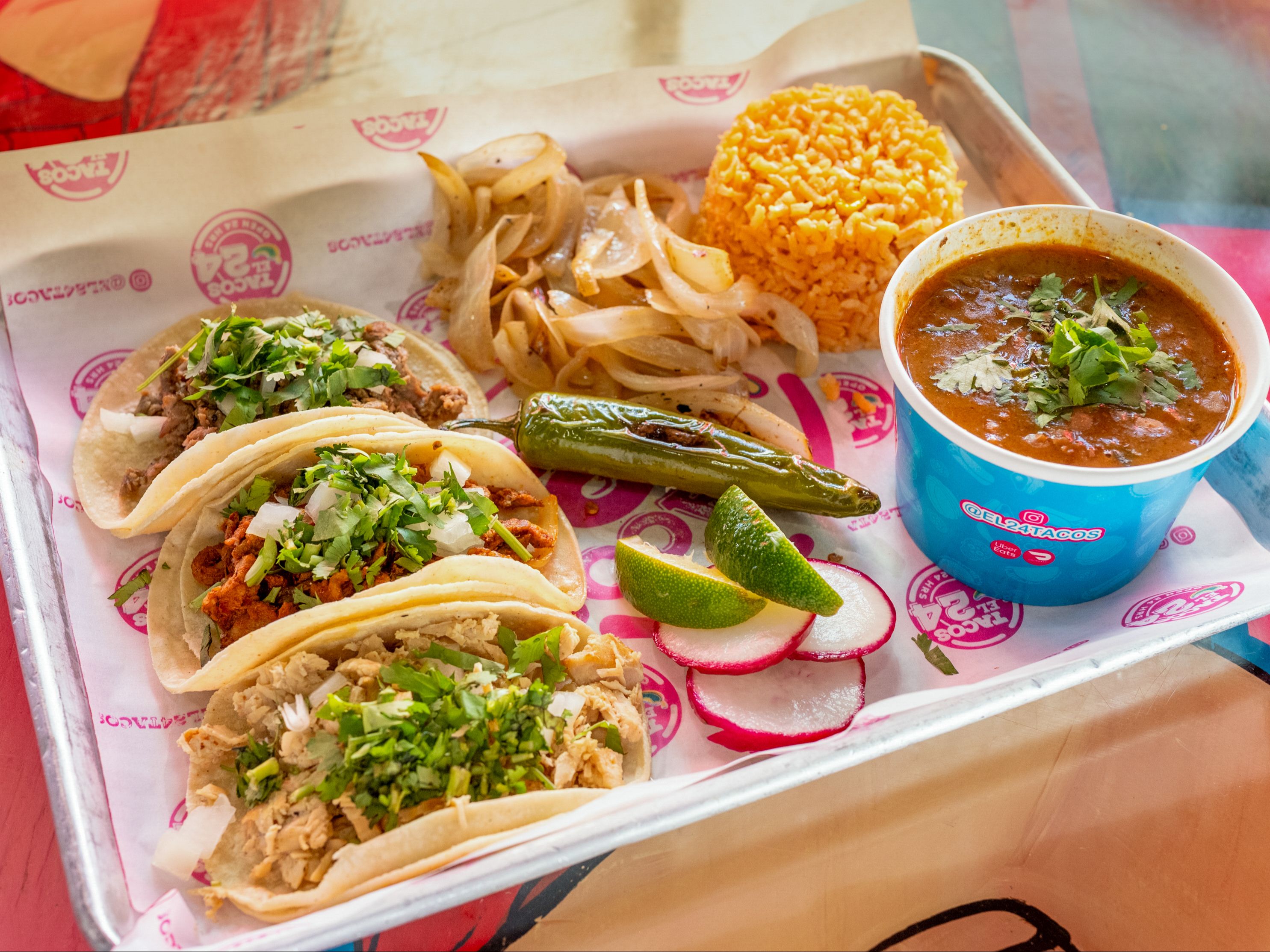 Taco Plate Rice & Beans - O
