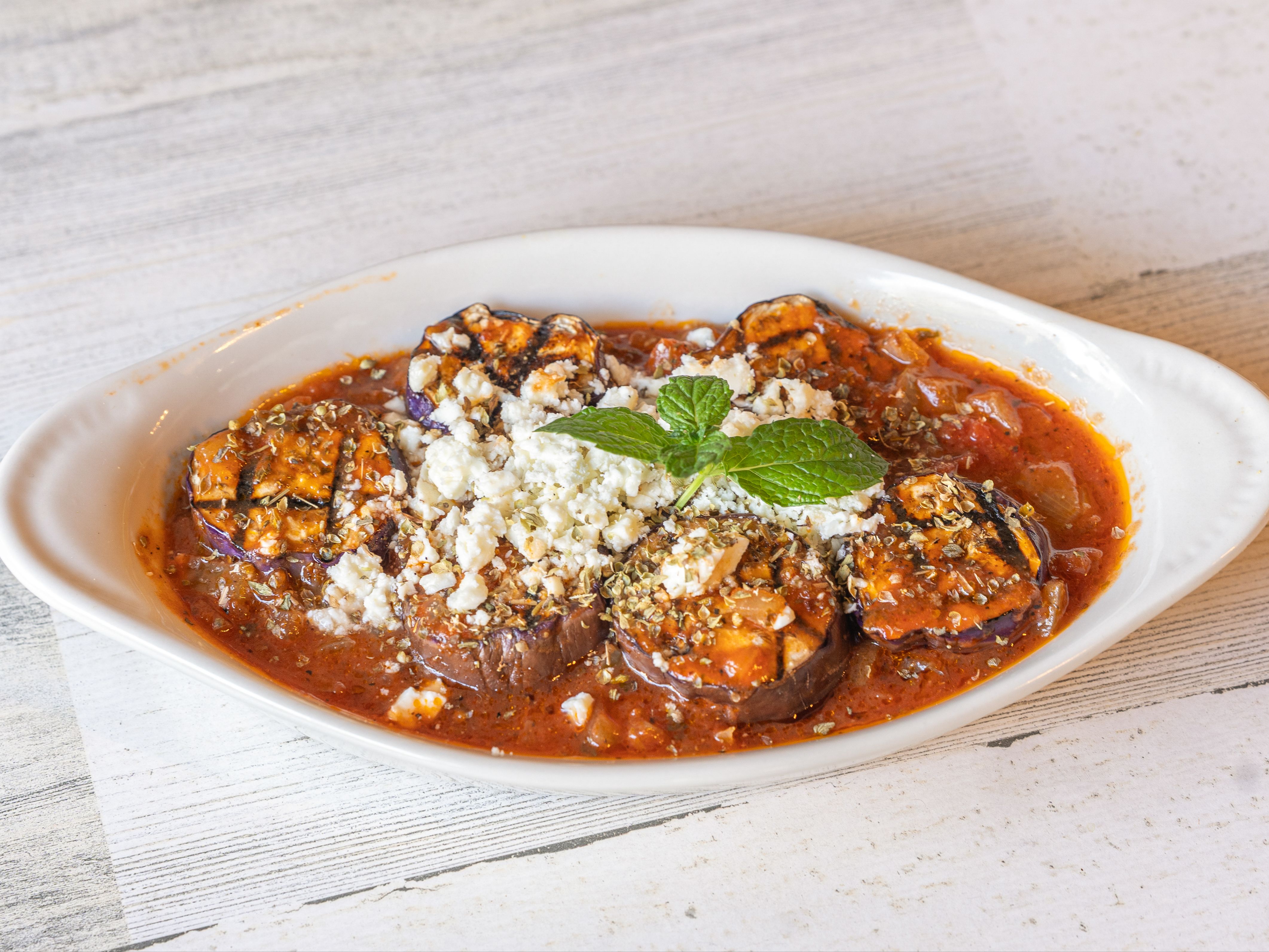 Roasted Feta Cheese.