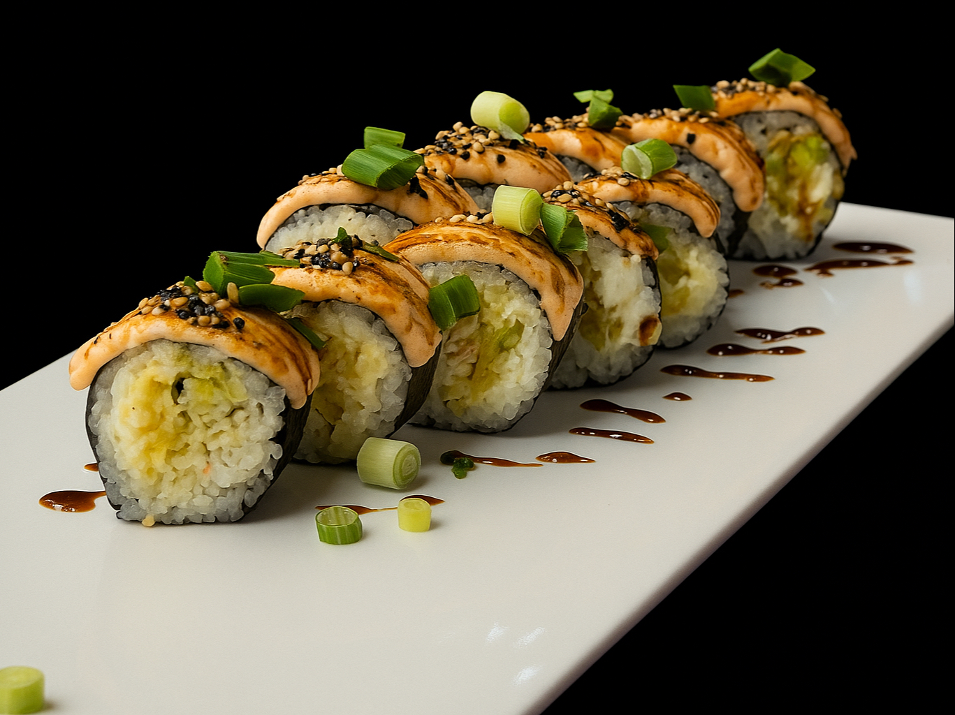 Toasted Salmon Roll.