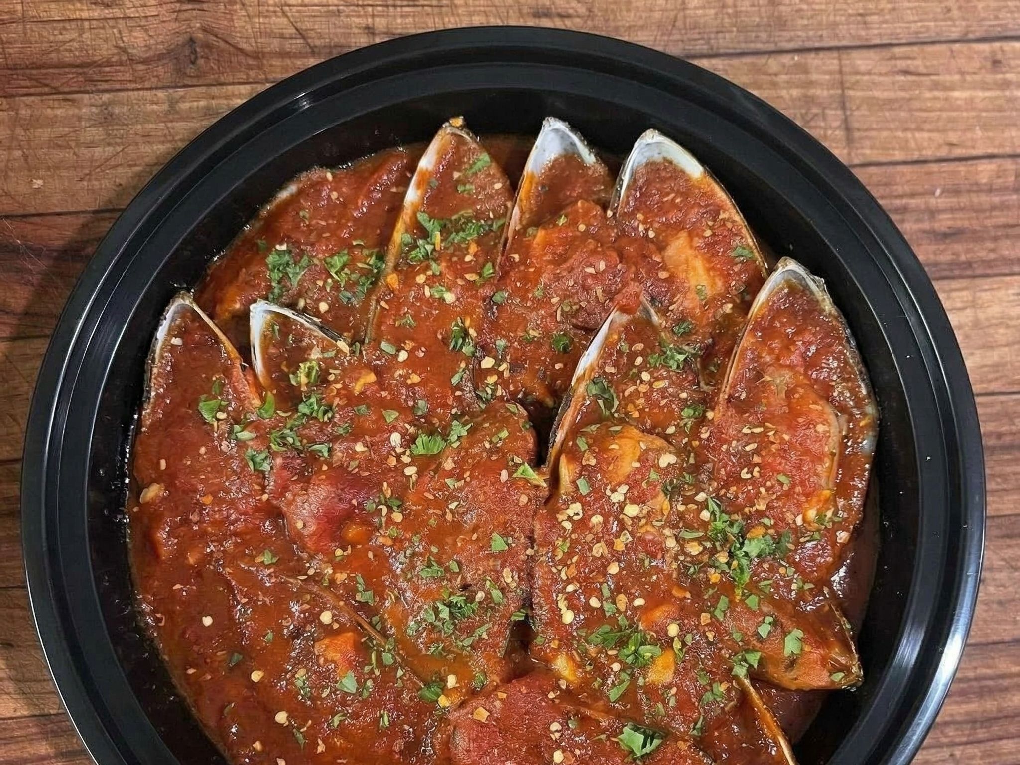 Mussels Fra Diavolo.