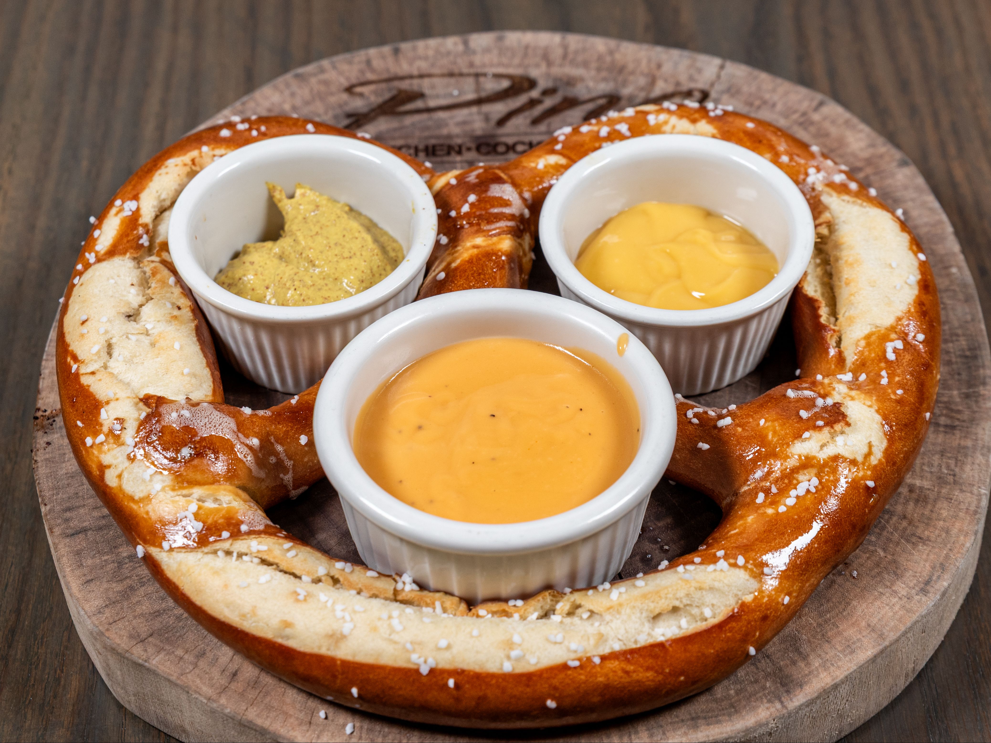 Large Bavarian Pretzel.