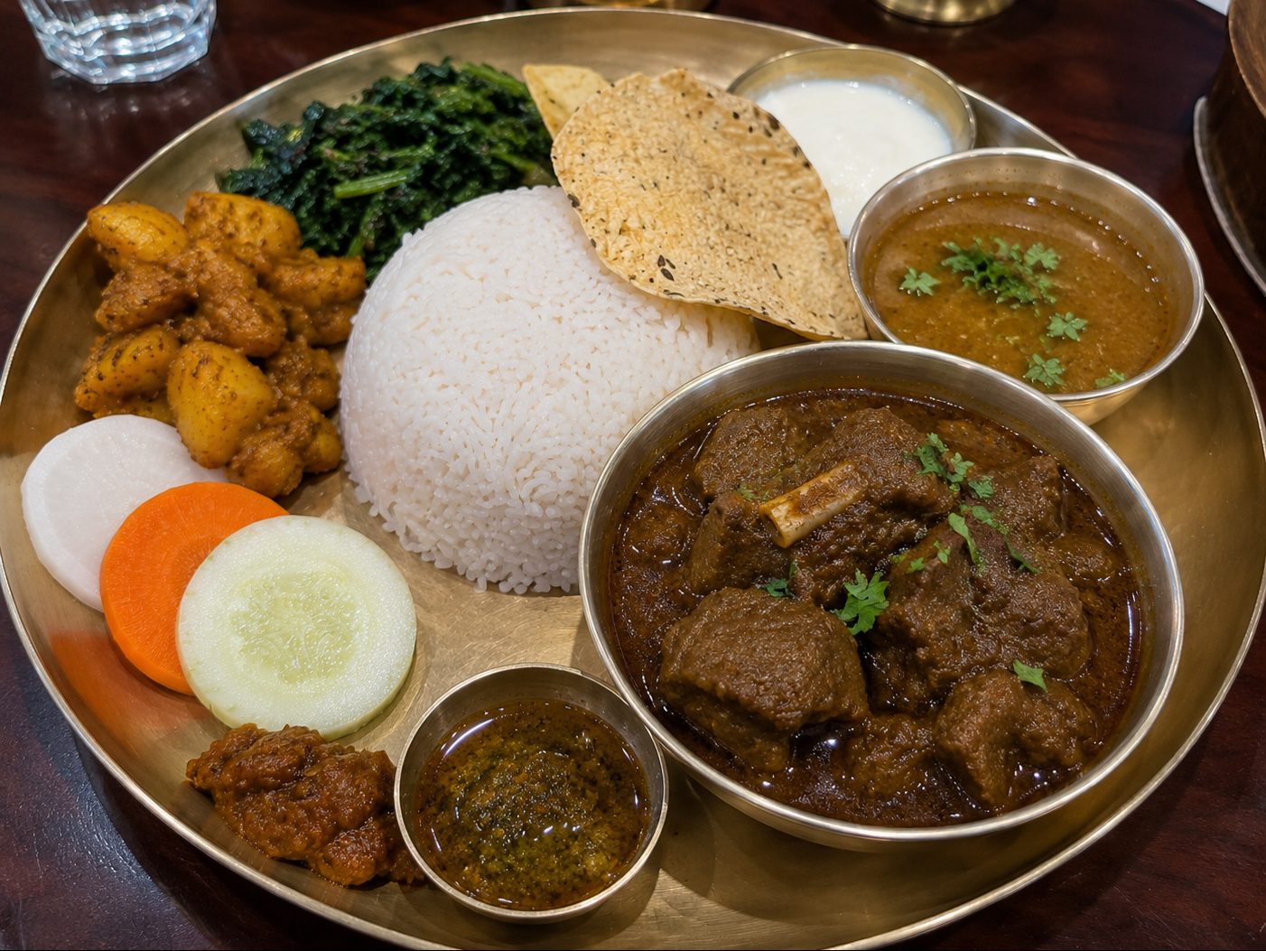 Nepali Thali Goat.