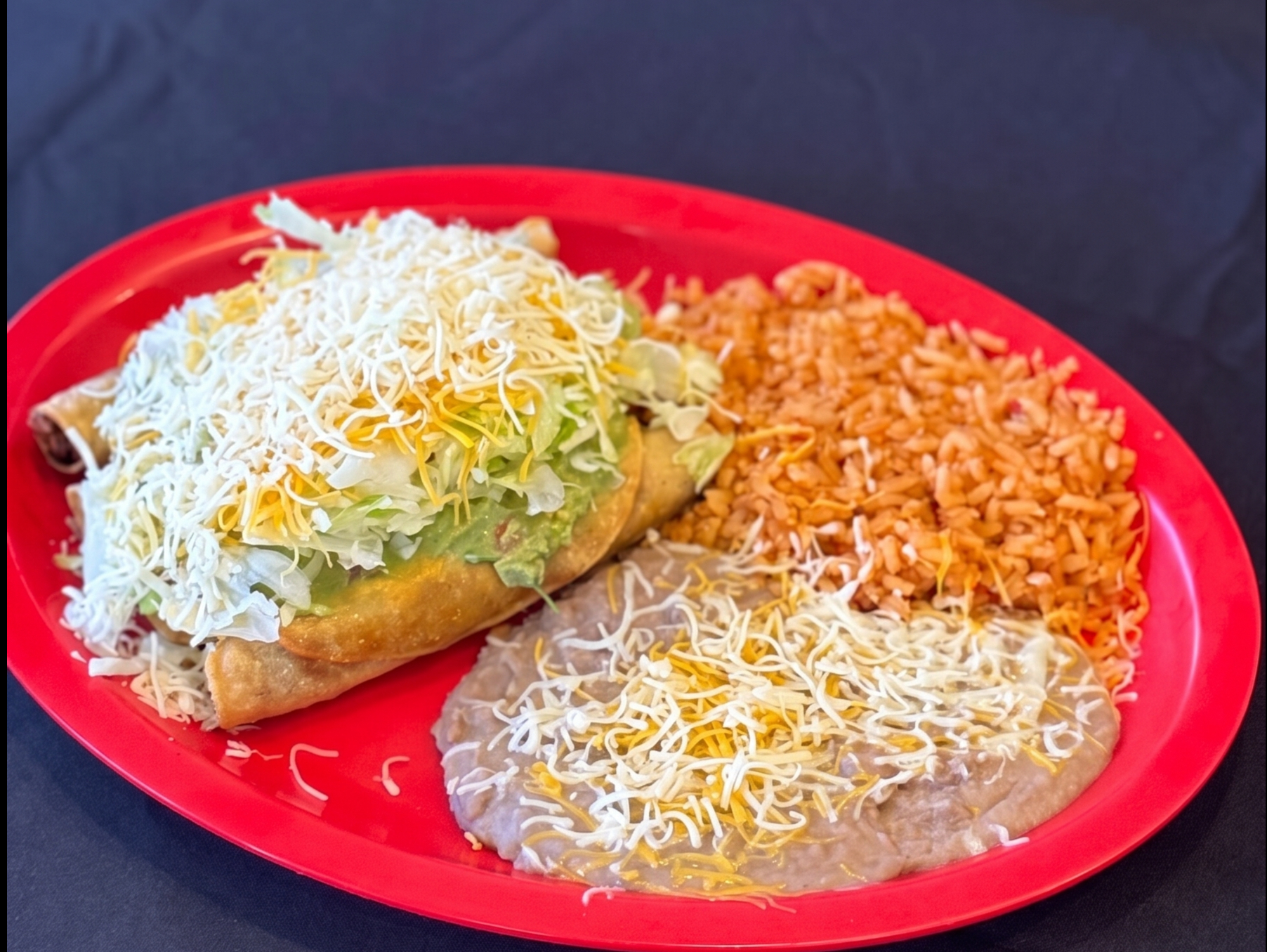 #6 4 Taquitos Plate