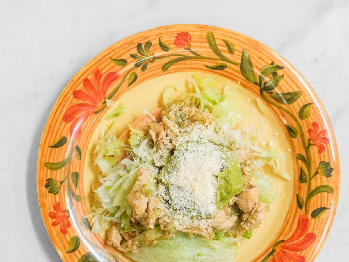 Full Pan Salsa Verde Chicken.
