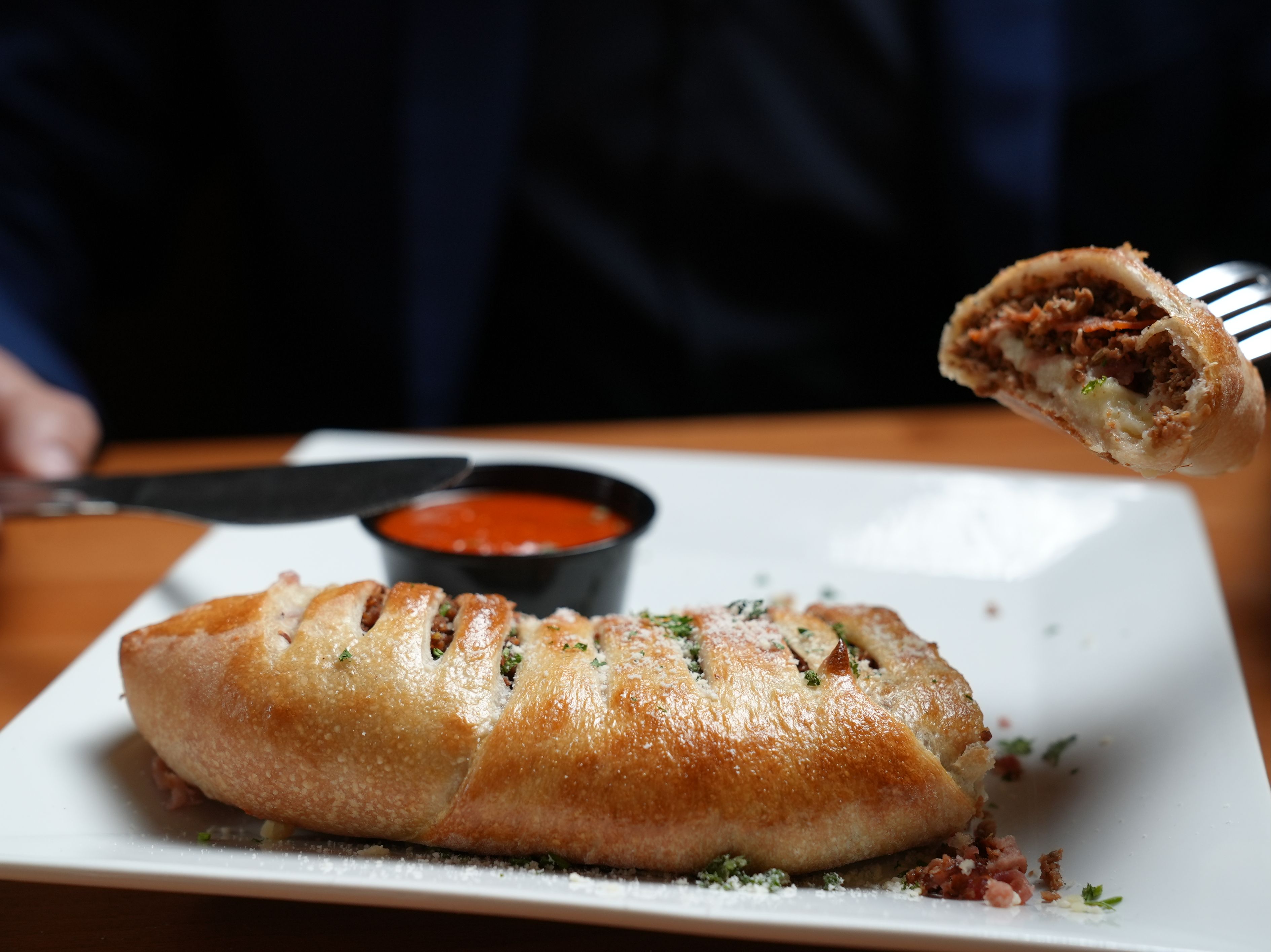 Meat Calzone.
