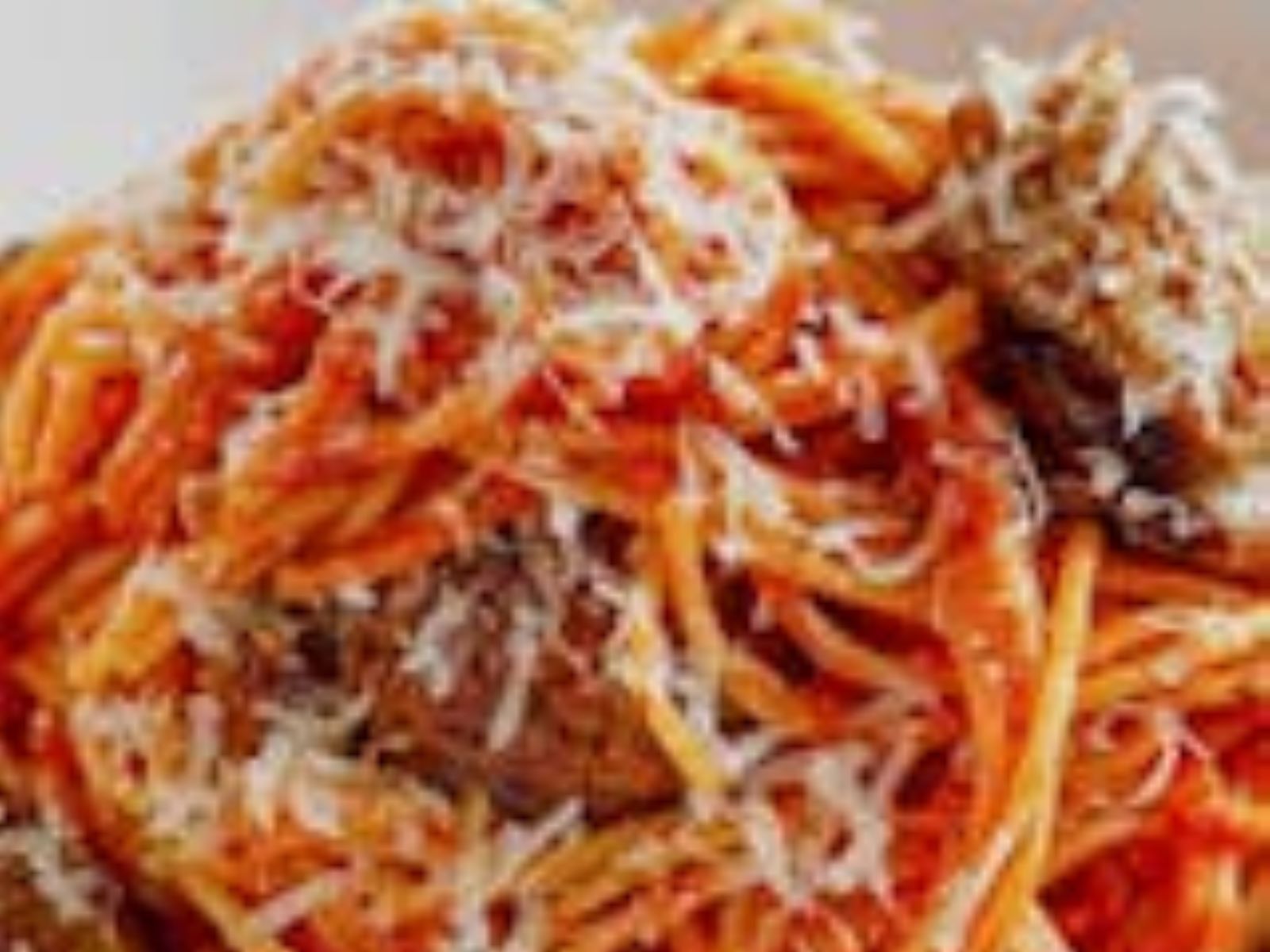 Kids Spaghetti W/ Meatballs.