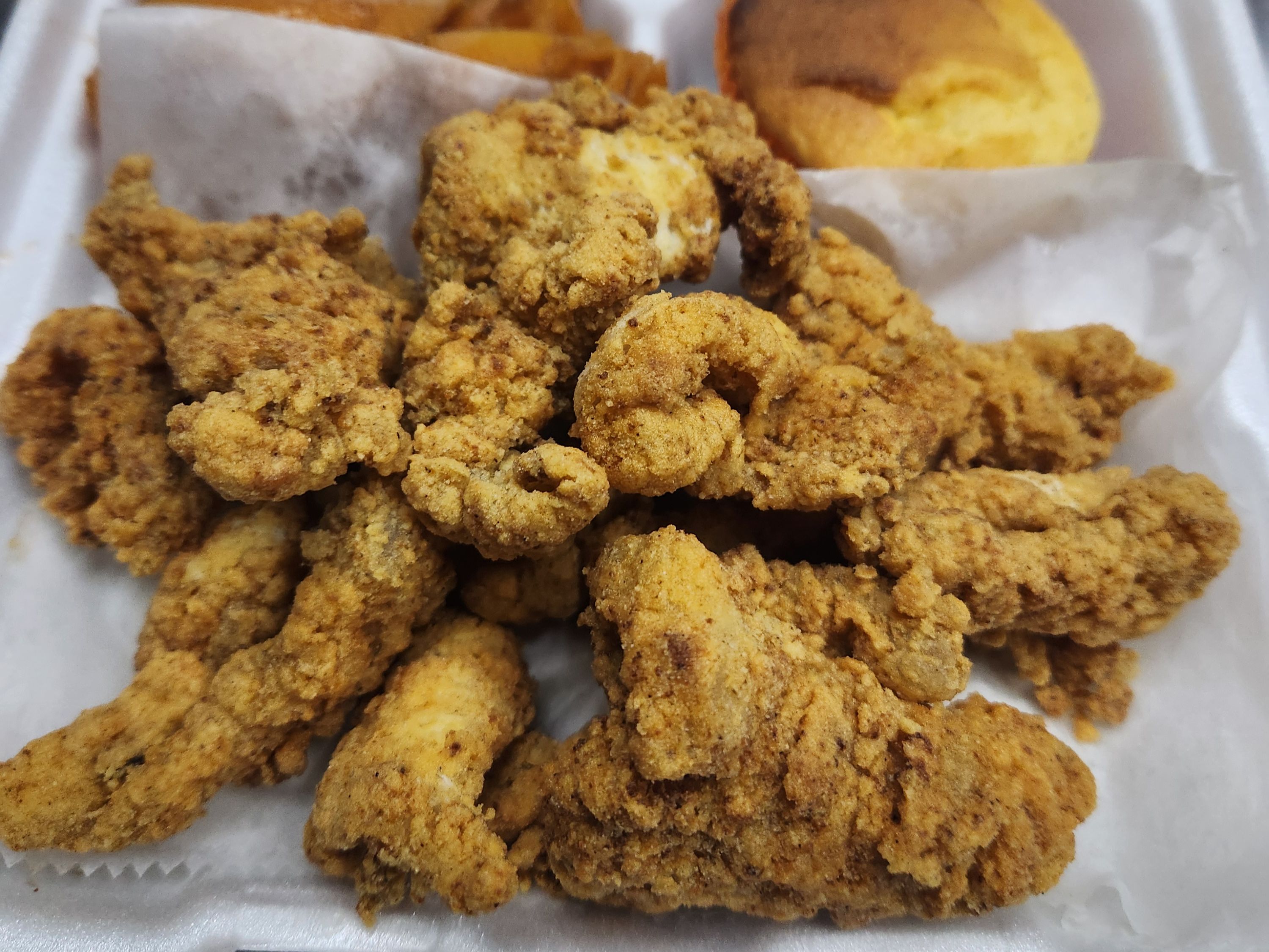 Fried Catfish Nuggets.