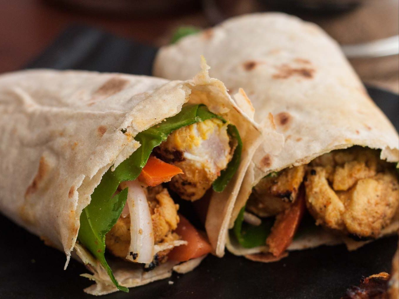 Chicken Tikka Wrap.