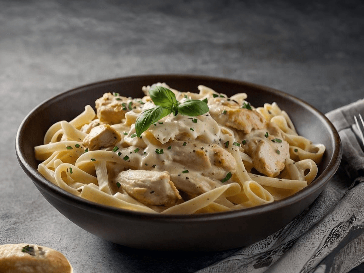 Fettuccine Chicken Alfredo Tray