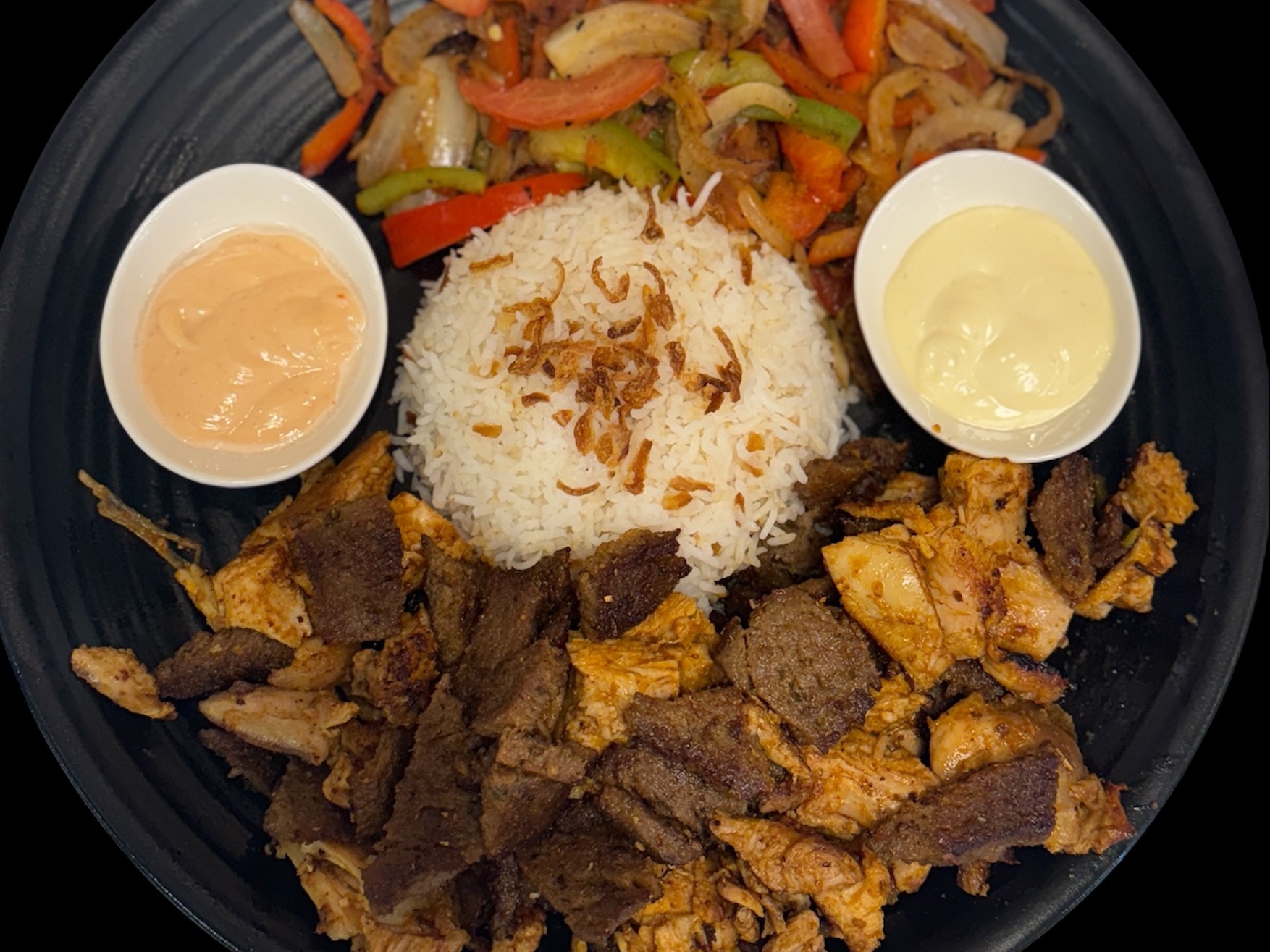 Mixed Grill Rice Bowl.