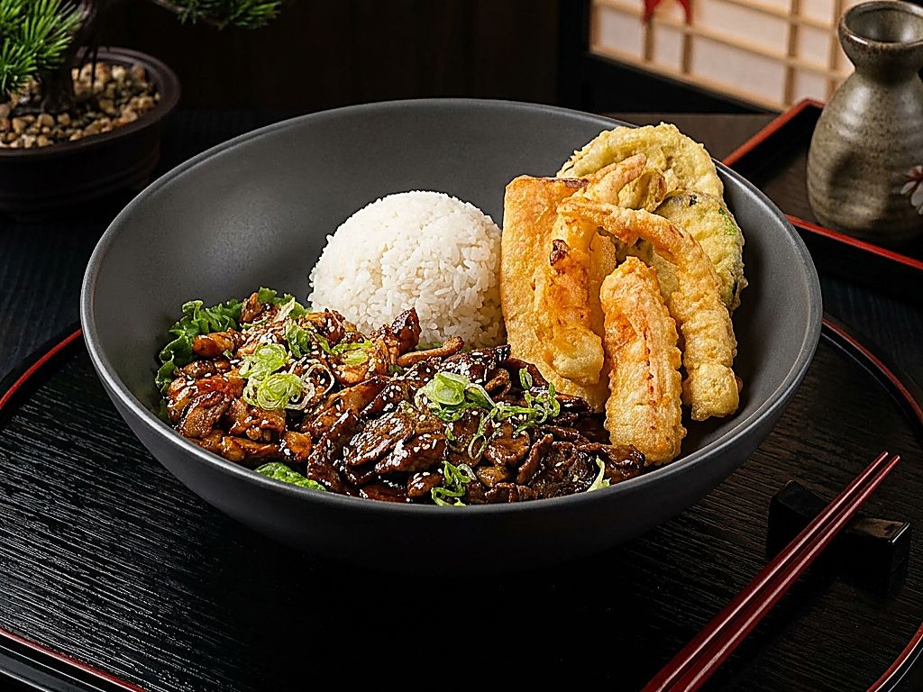 Chicken & Beef Teriyaki.