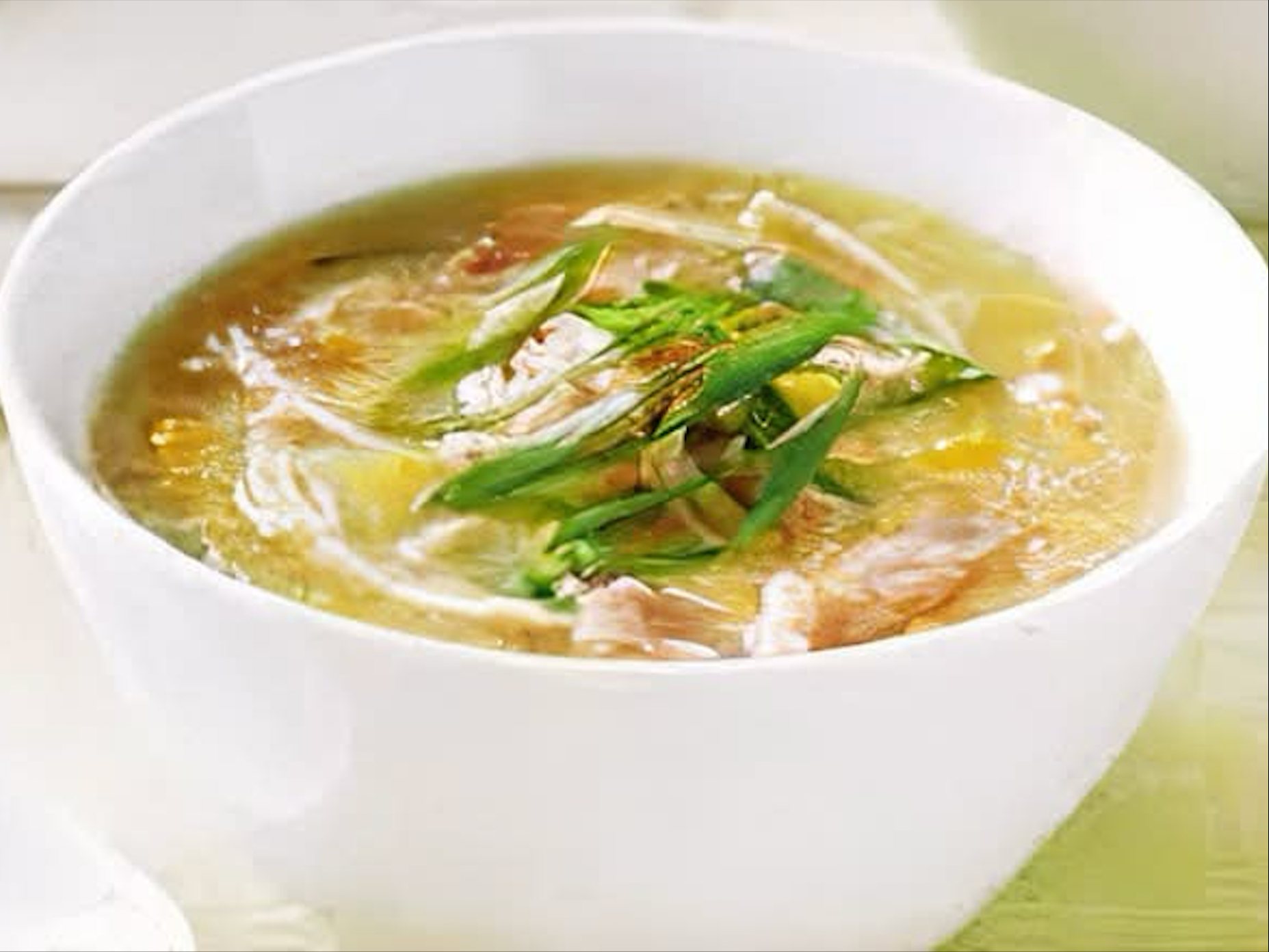 Sweet Corn Chicken Soup.
