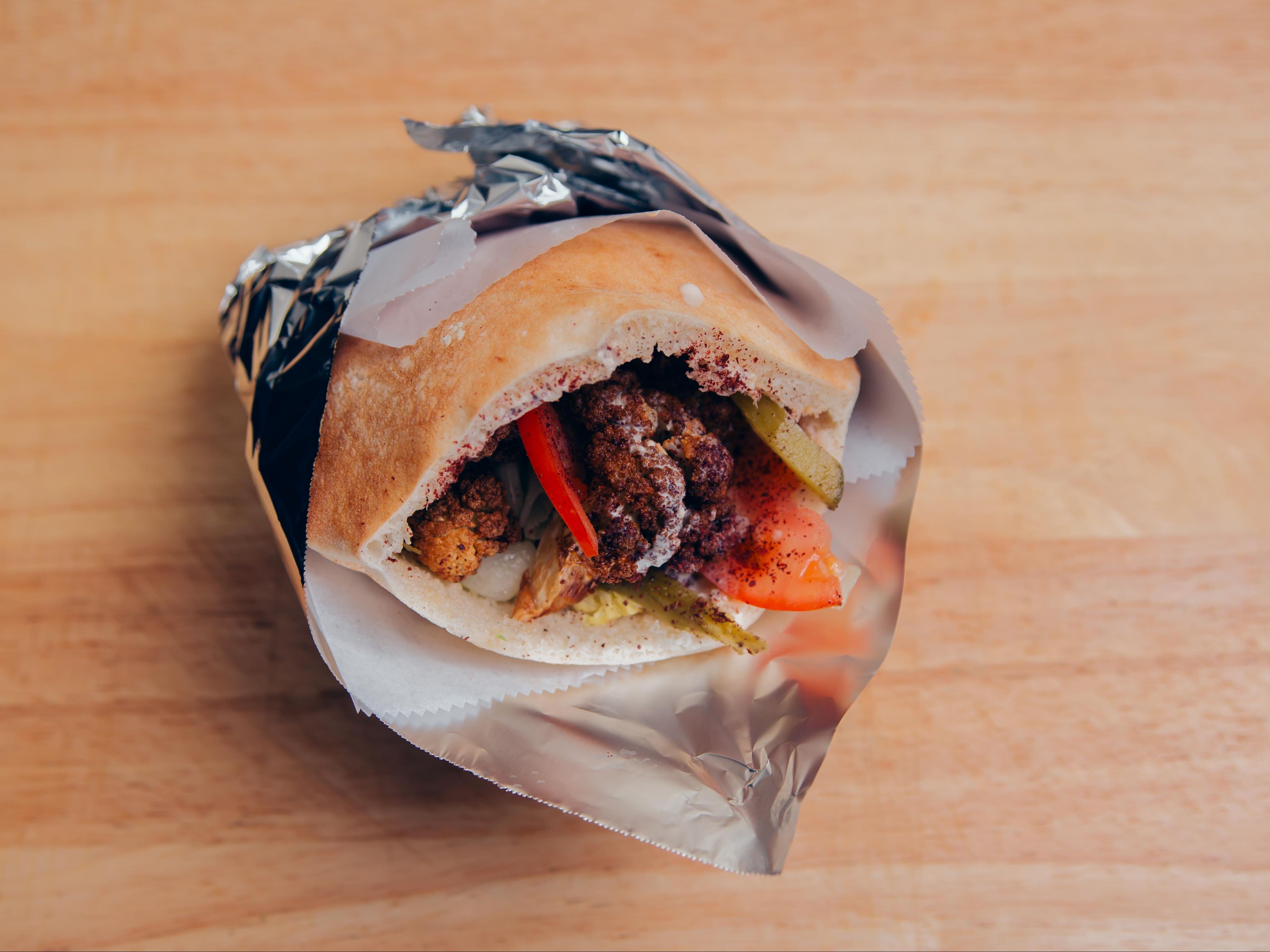 Cauliflower Sandwich.