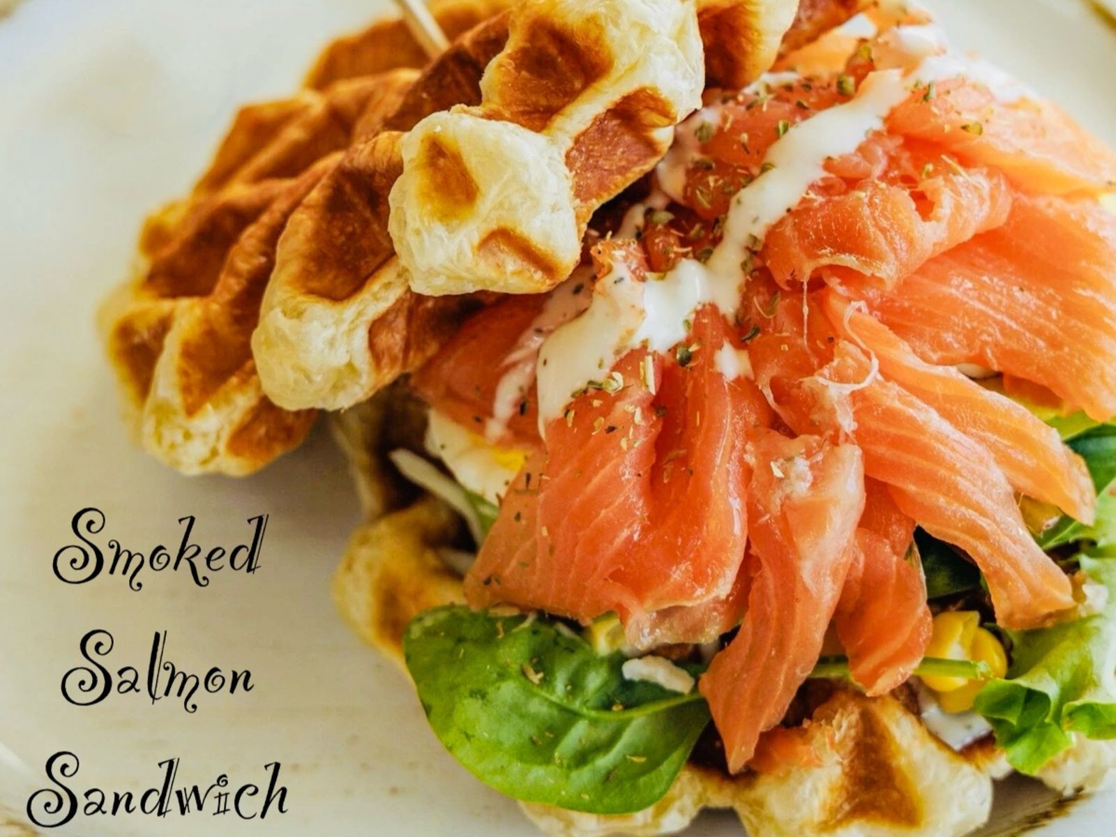 Smoked Salmon Sandwich.
