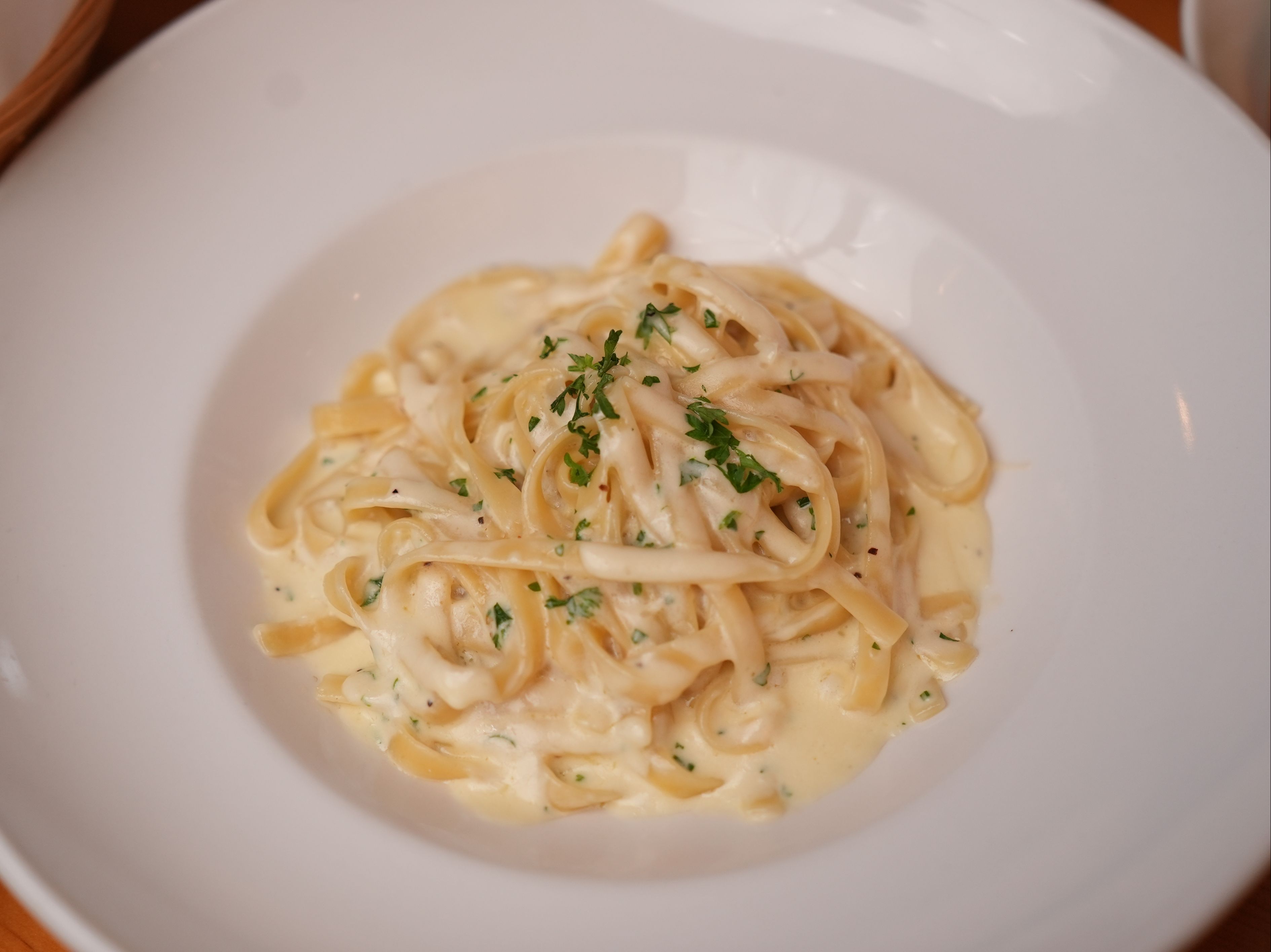 Fettuccine Alfredo.