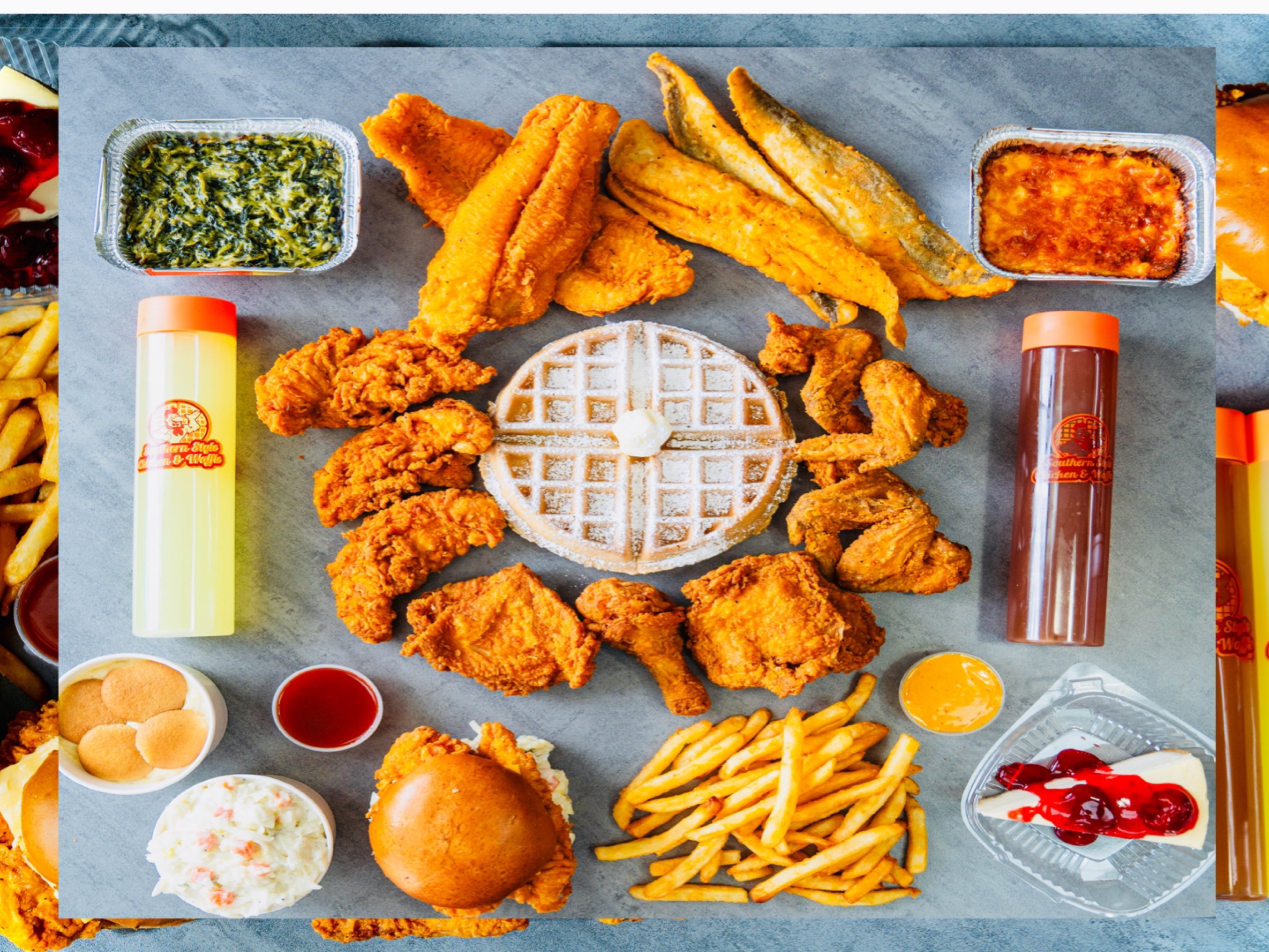 5 Pcs Chicken & 5 Catfish W/ 2 Sides