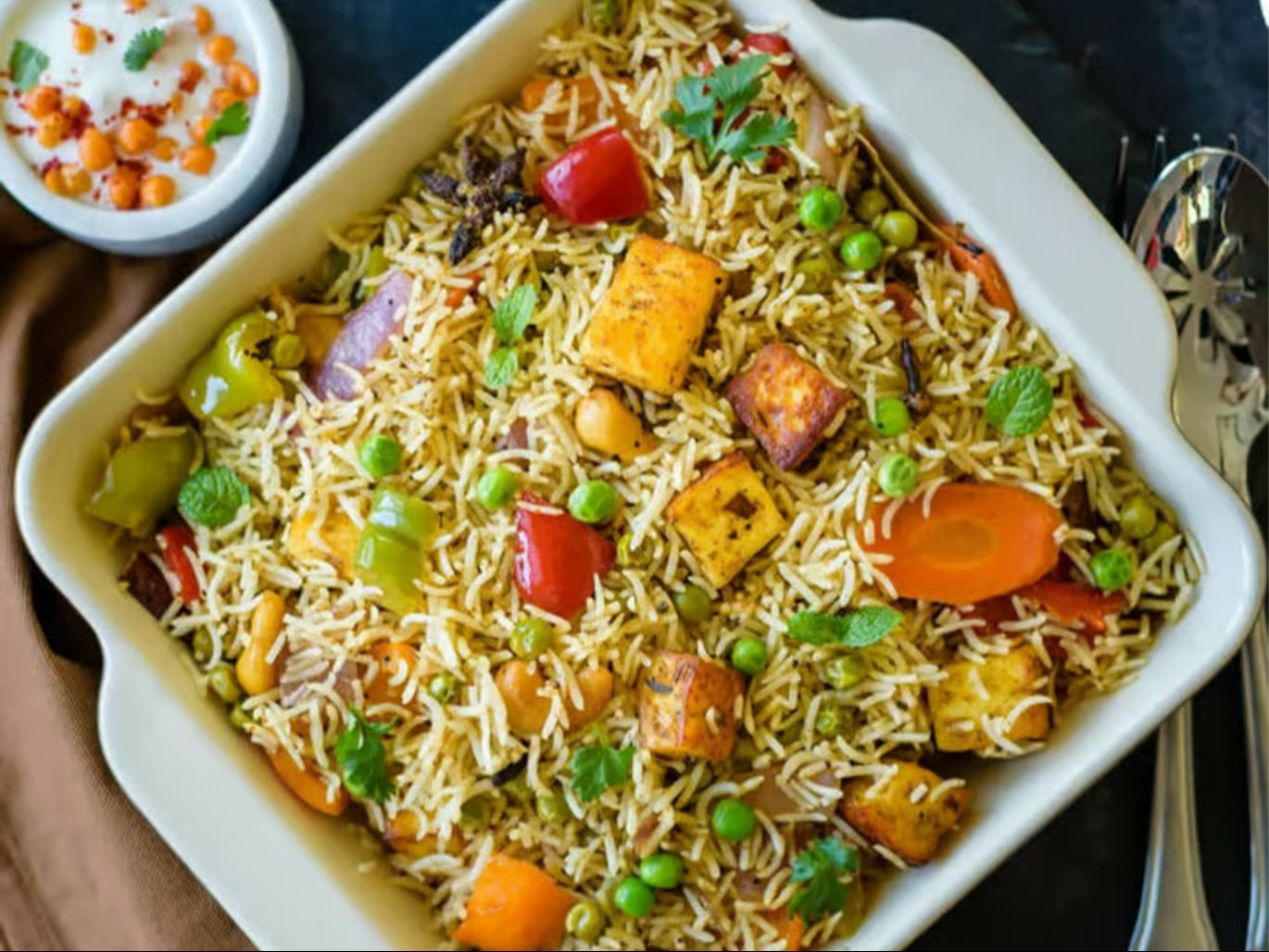 1. Vegetable Biryani.