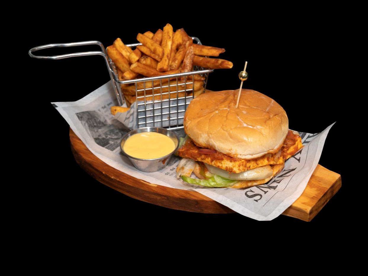 Paneer Tikka Burger.