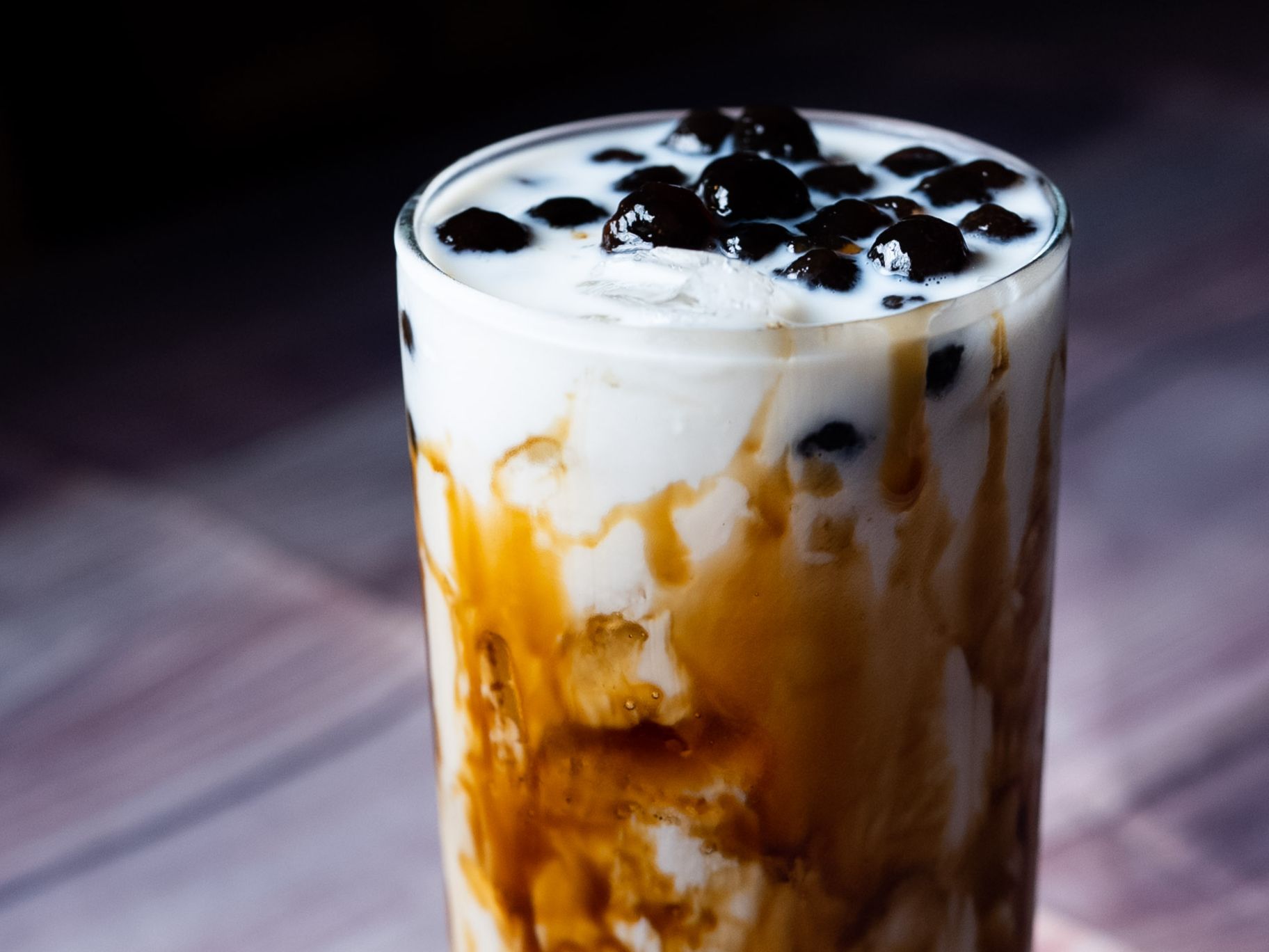 Classic Brown Sugar w/ boba.