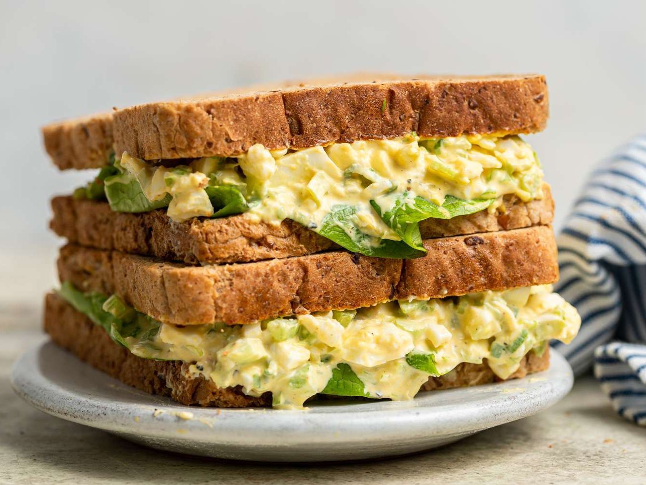 Egg Salad on Croissant.