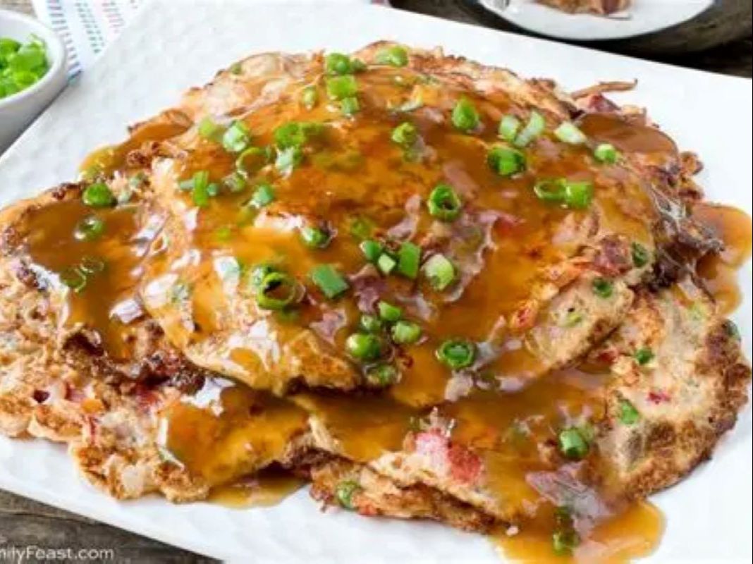 SP16. Roast Pork Egg Foo Young Combo / Cơm Chiên Trứng Giống Vịt Heo Quay / 烤猪肉芙蓉蛋套餐.