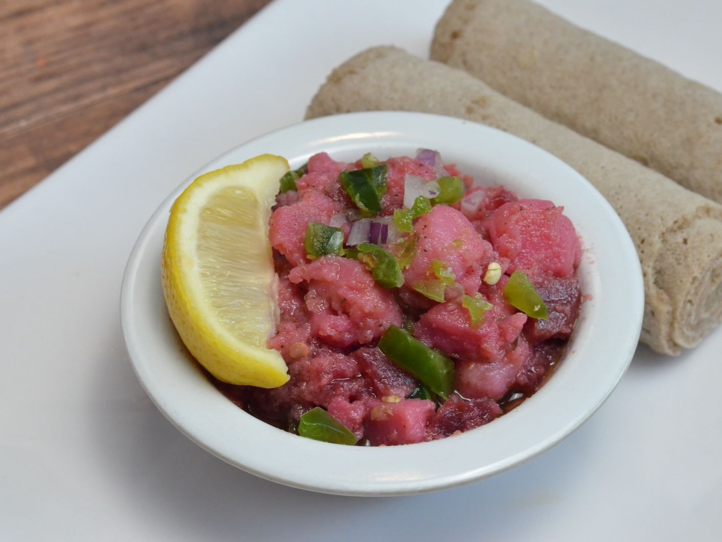 Plain beets & potato salad.