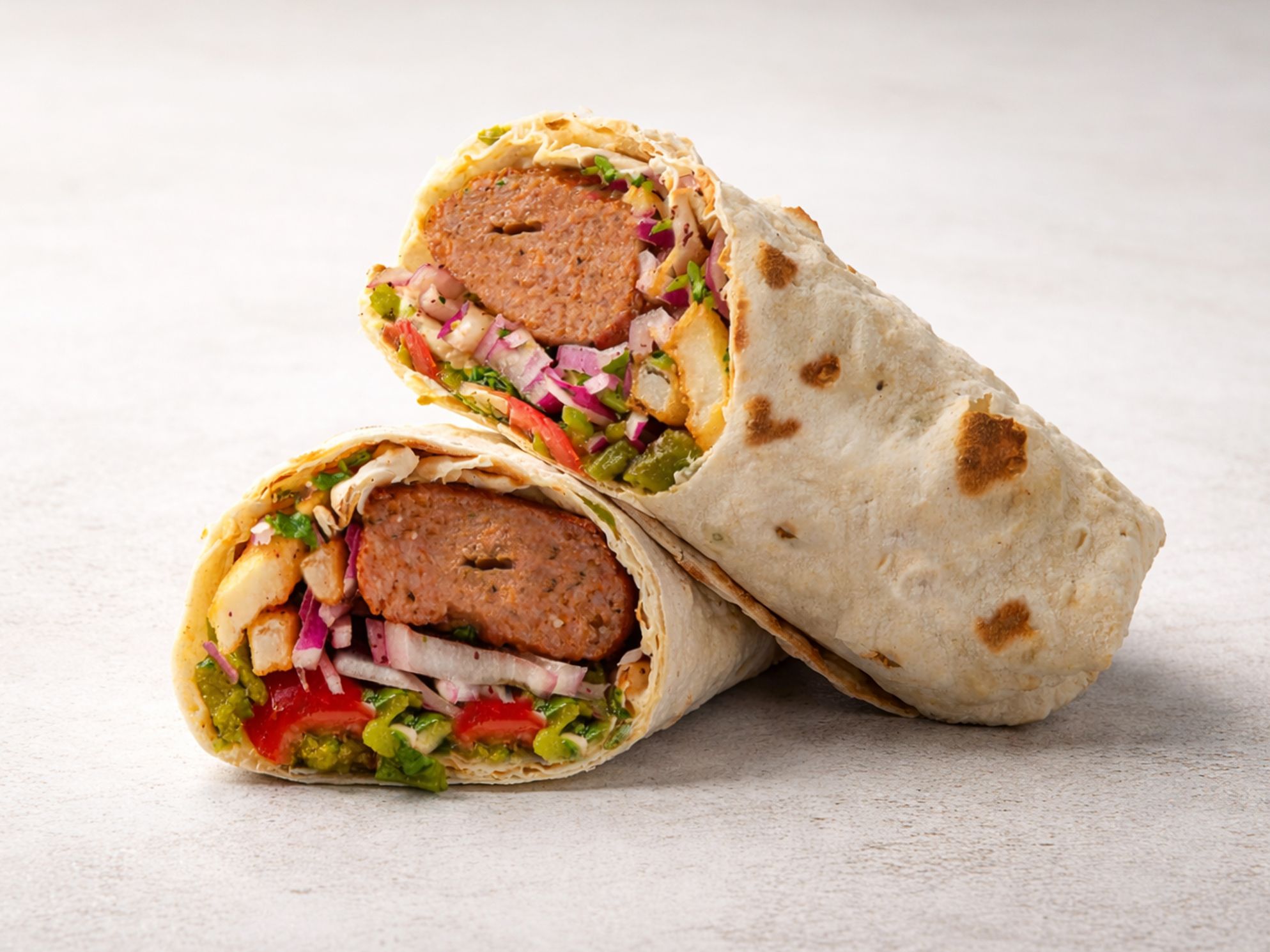 Chicken Lule Kabob Wrap