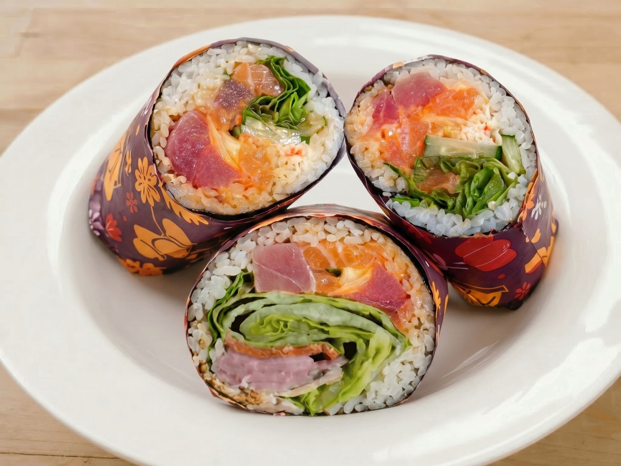 Mixed Poke Burrito.