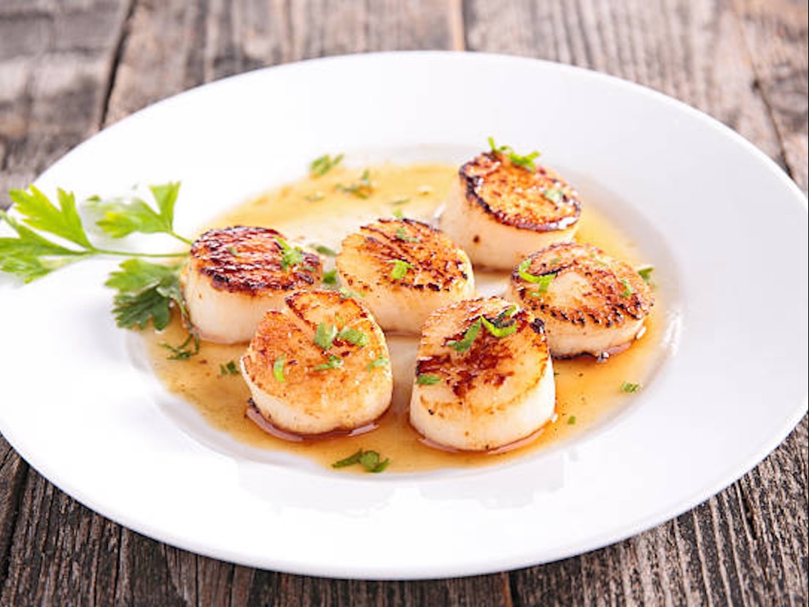 SAUTEED SCALLOPS.