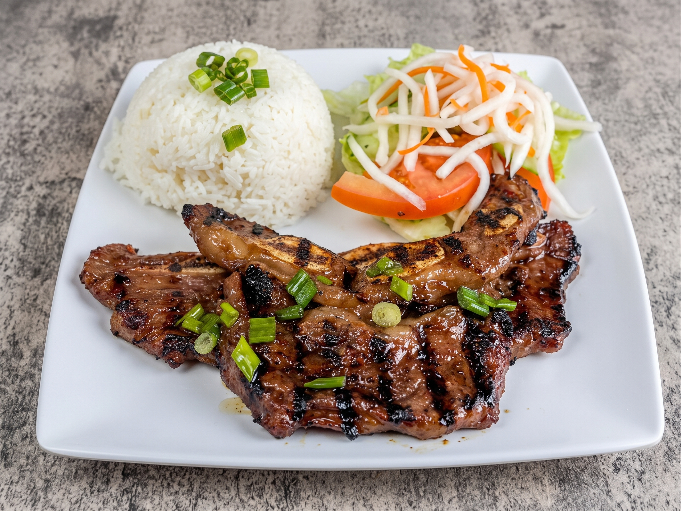 C4. Korean Short Ribs Plate.