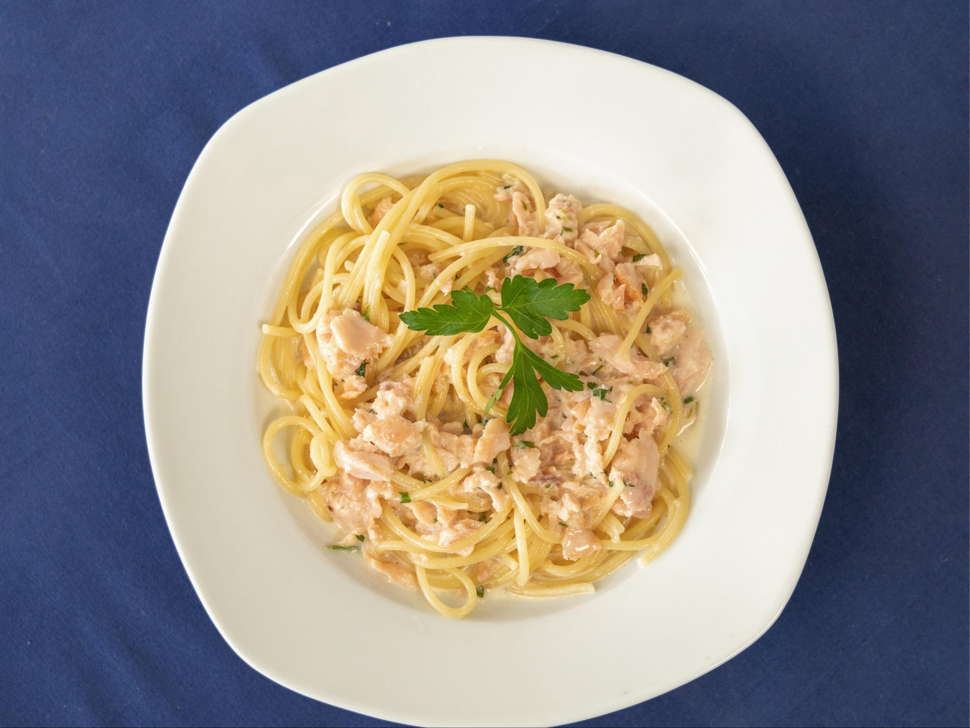 Salmon Carbonara