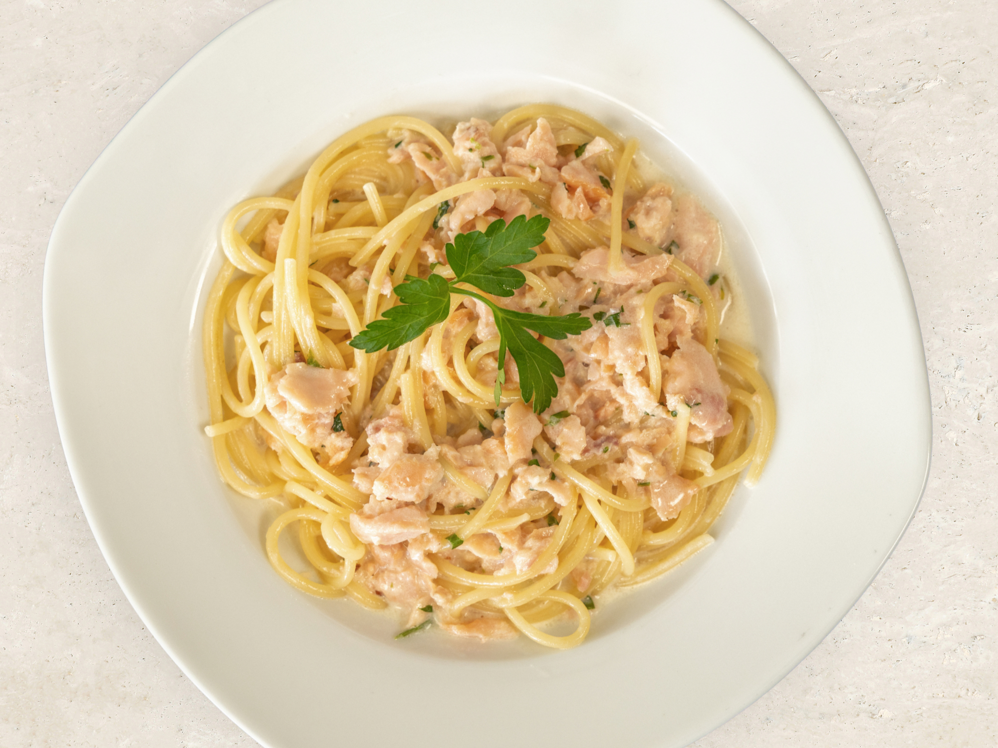 Salmon Carbonara