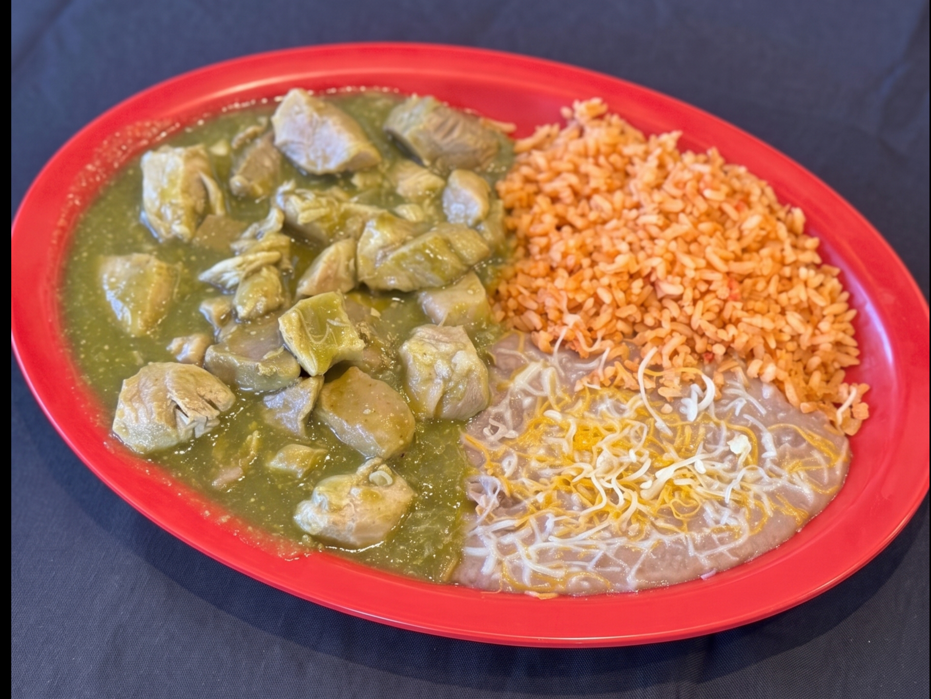 #8 Chile Verde Plate