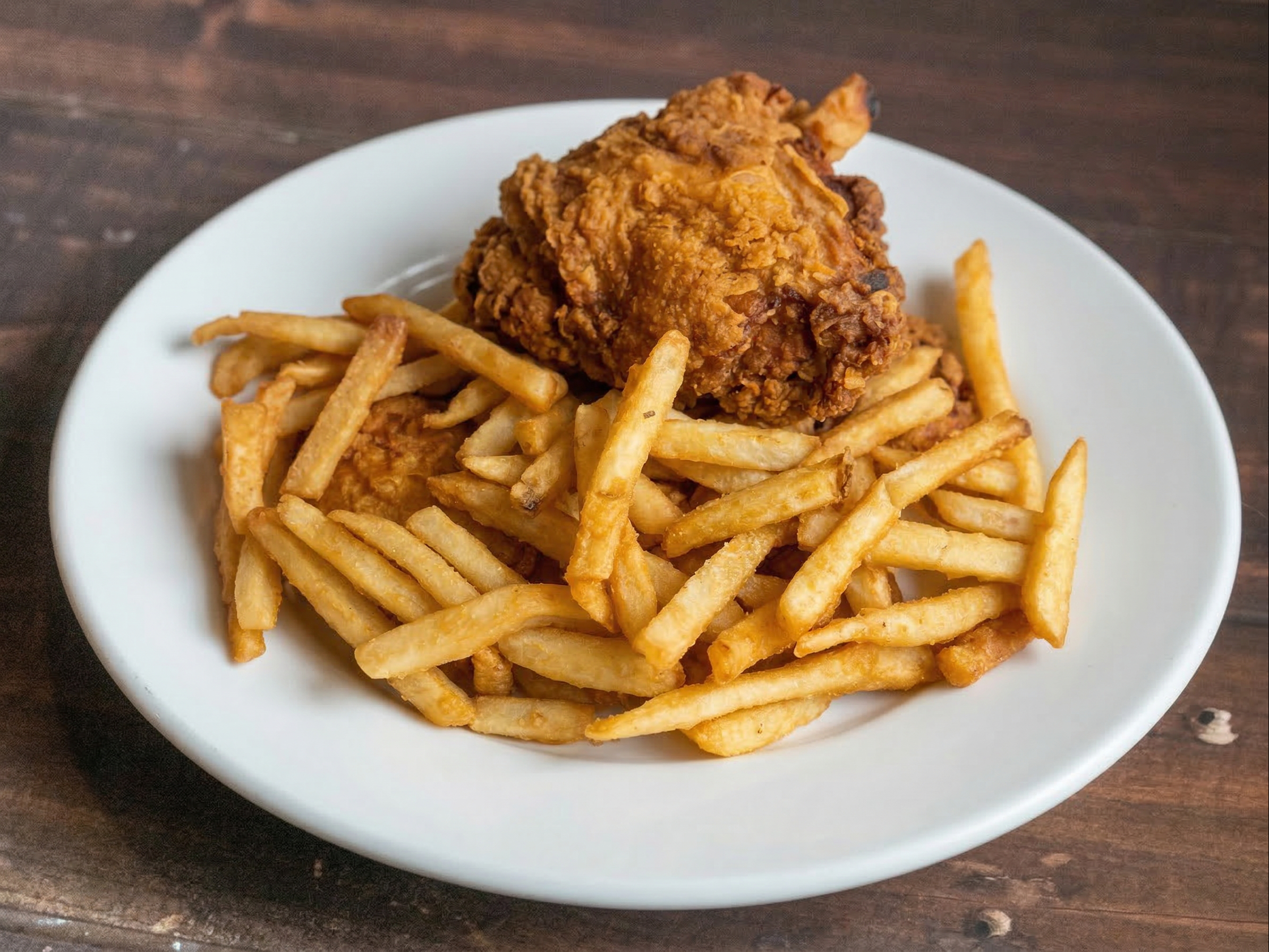 4 Pc Chicken Legs and Thighs with Fries