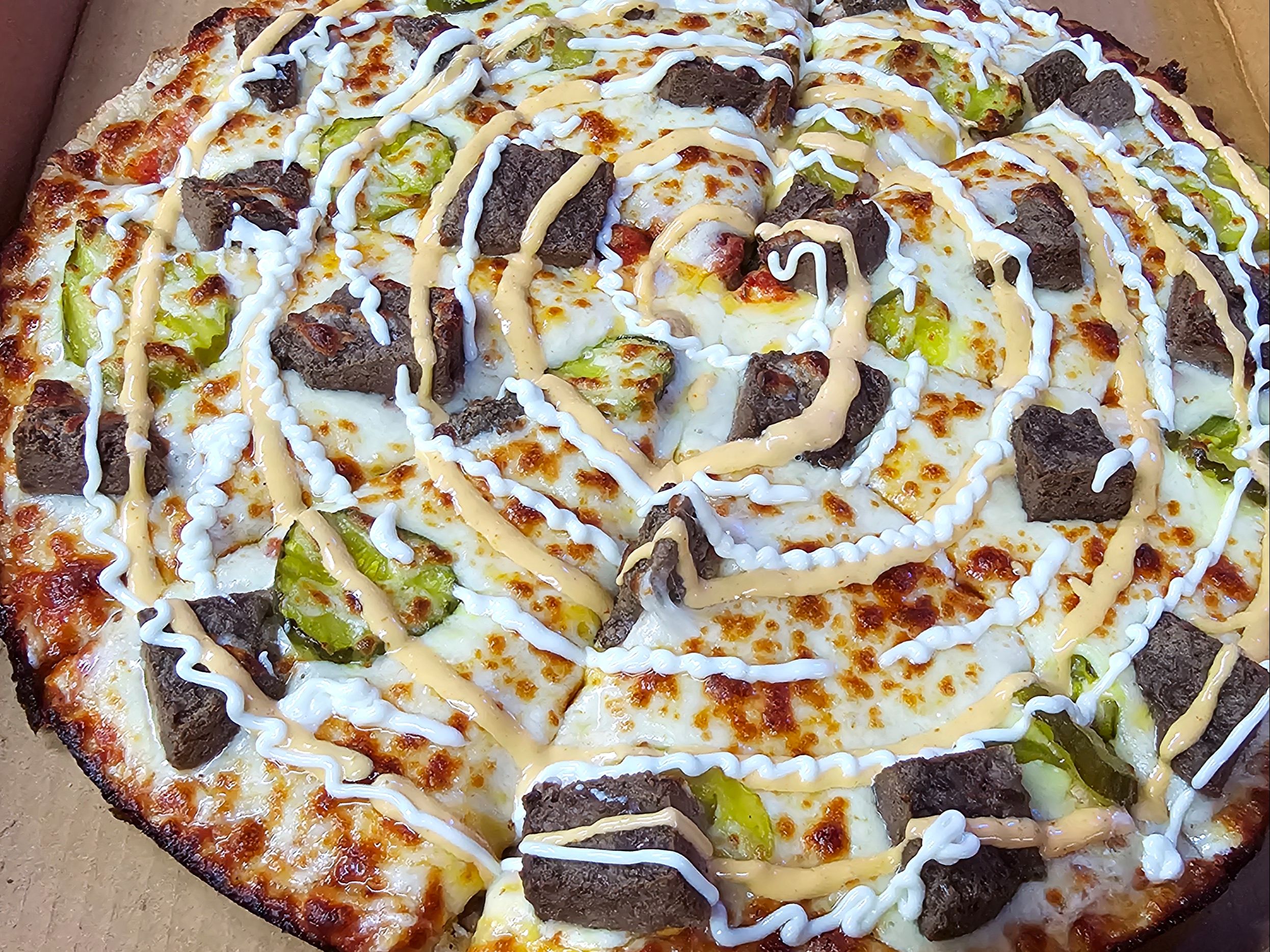 Cheeseburger Pizza.