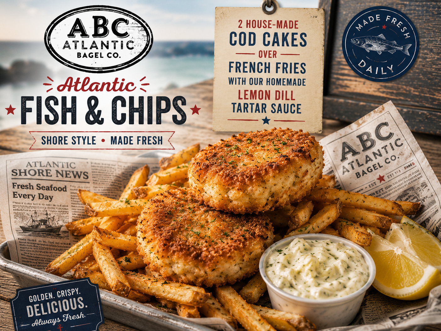 Fish and Chips.