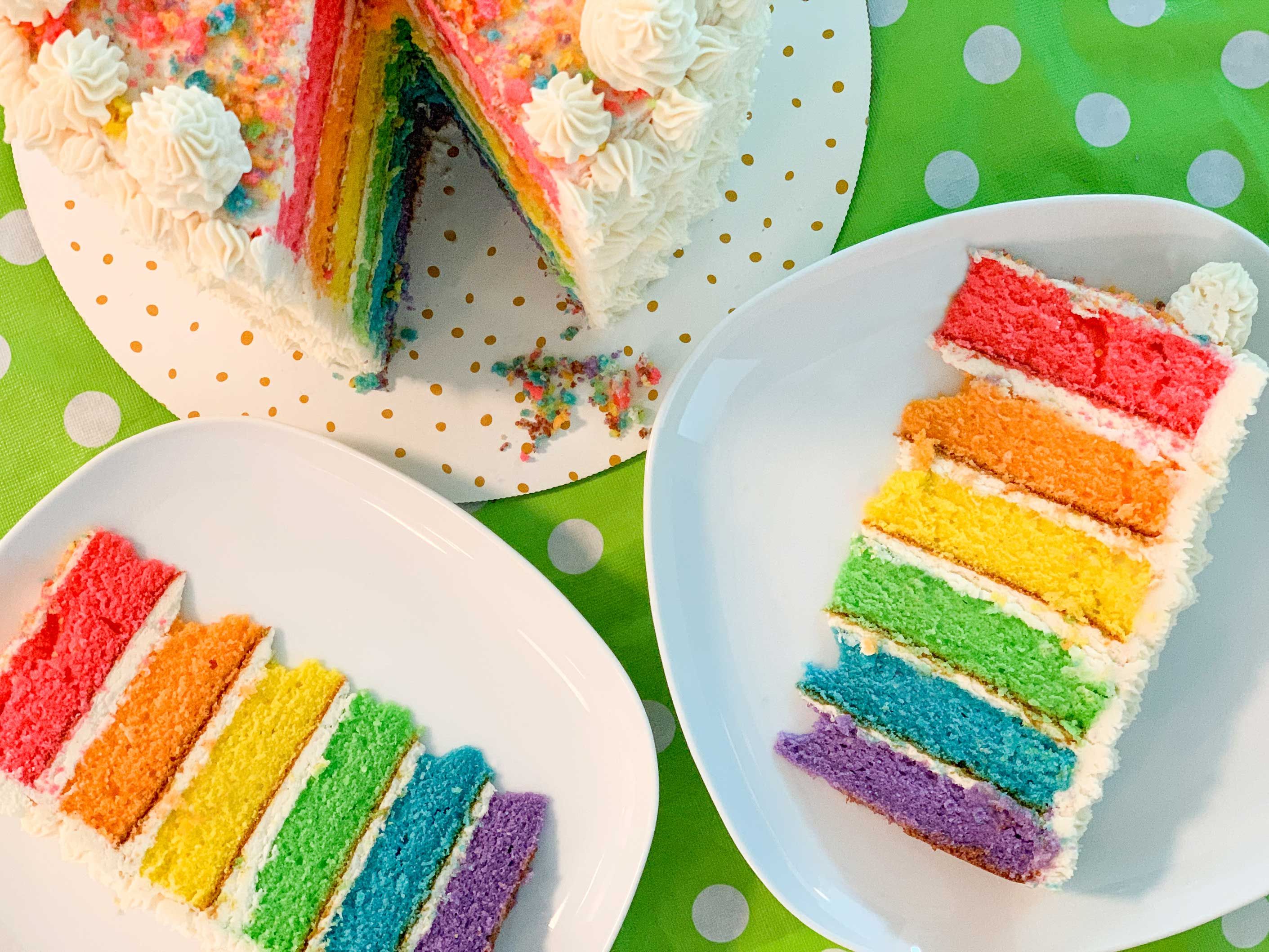 Rainbow Cake.